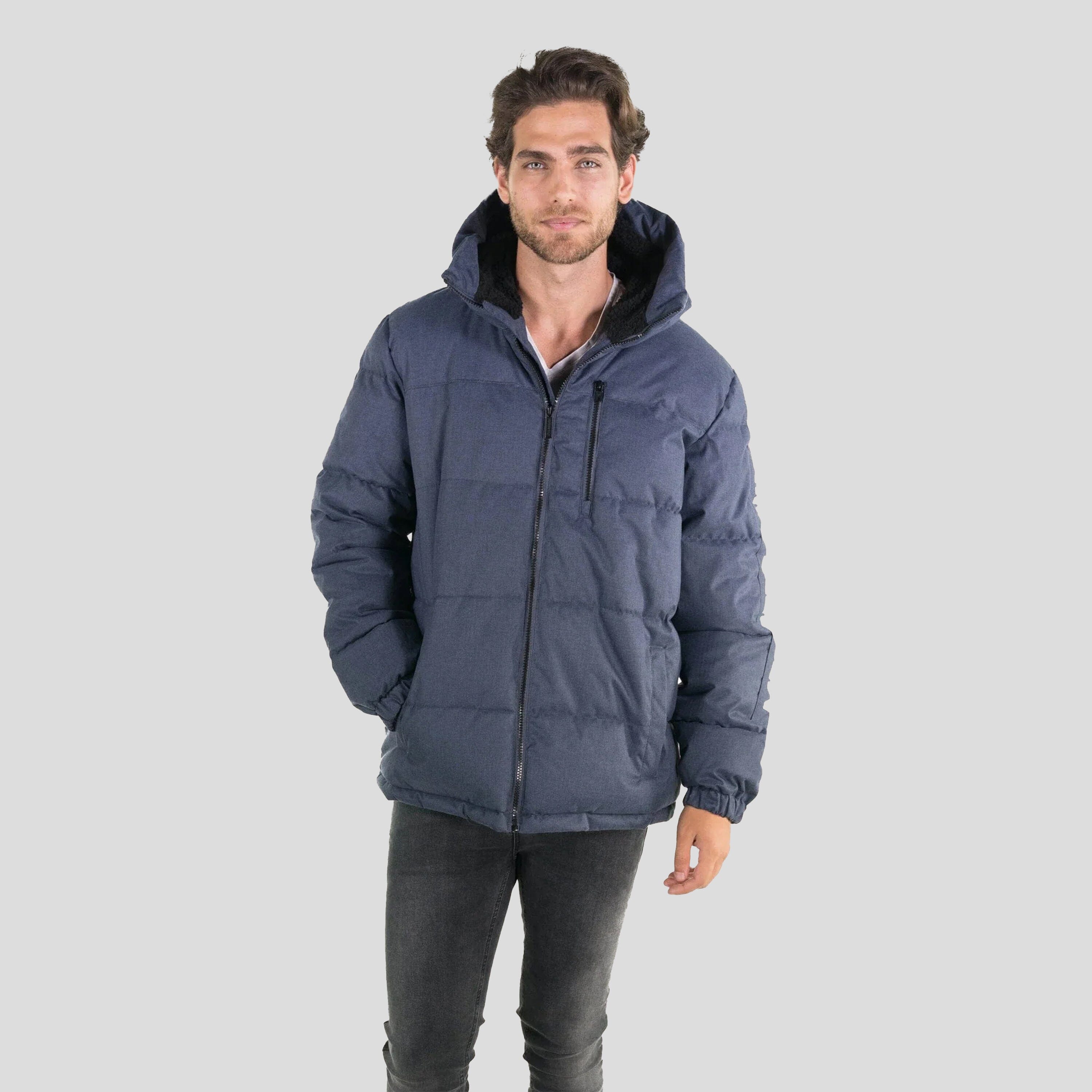 Men's Twill Block Puffer Jacket - FINAL SALE Men's Jackets Members Only 