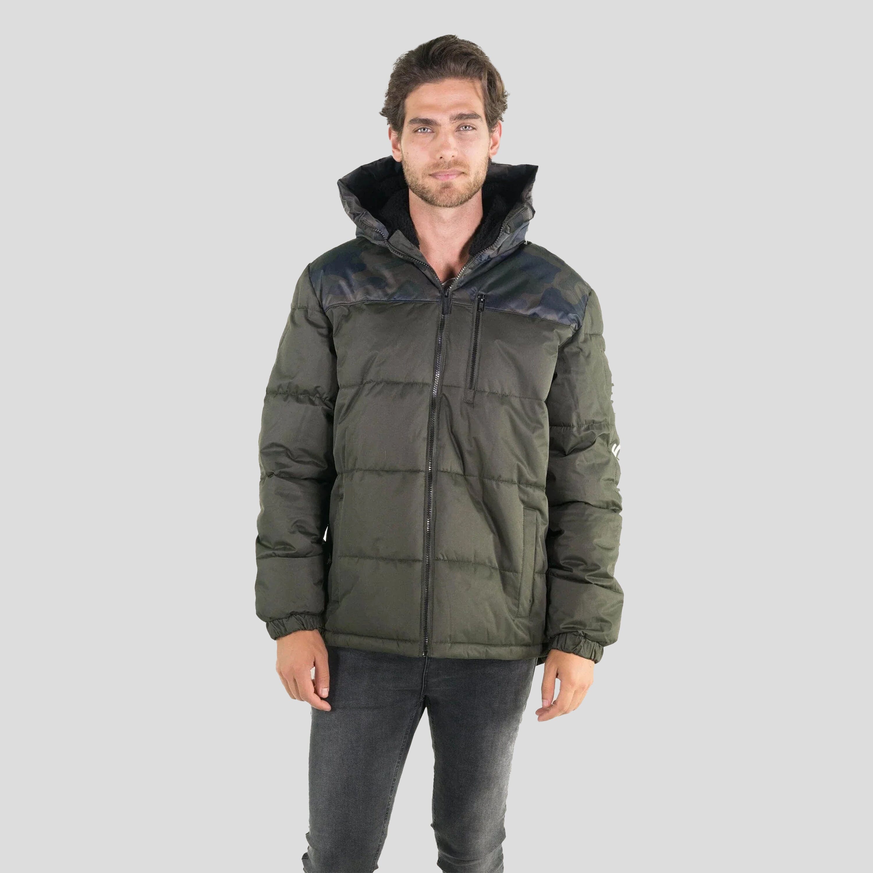 Men's Twill Block Puffer Jacket - FINAL SALE Men's Jackets Members Only 