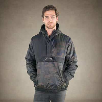 Men's Camo Popover Jacket - FINAL SALE Men's Jackets Members Only® Black Small 