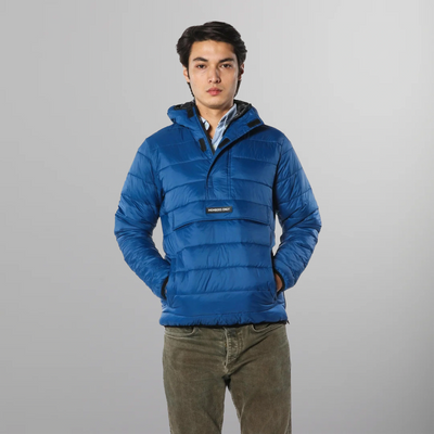 Men's Popover Puffer Jacket - FINAL SALE Men's Jackets Members Only Blue Small 