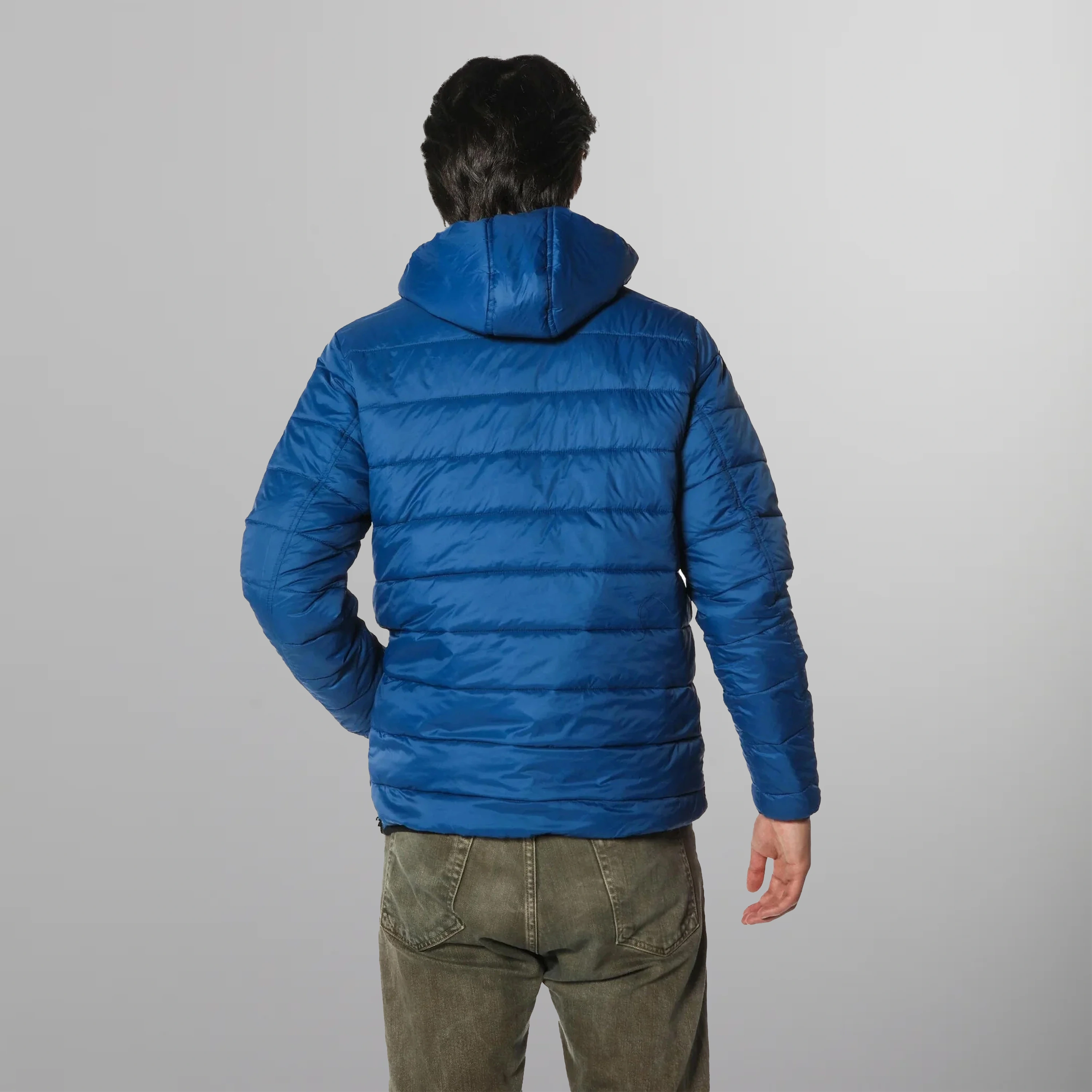 Men's Popover Puffer Jacket - FINAL SALE Men's Jackets Members Only |  Blue