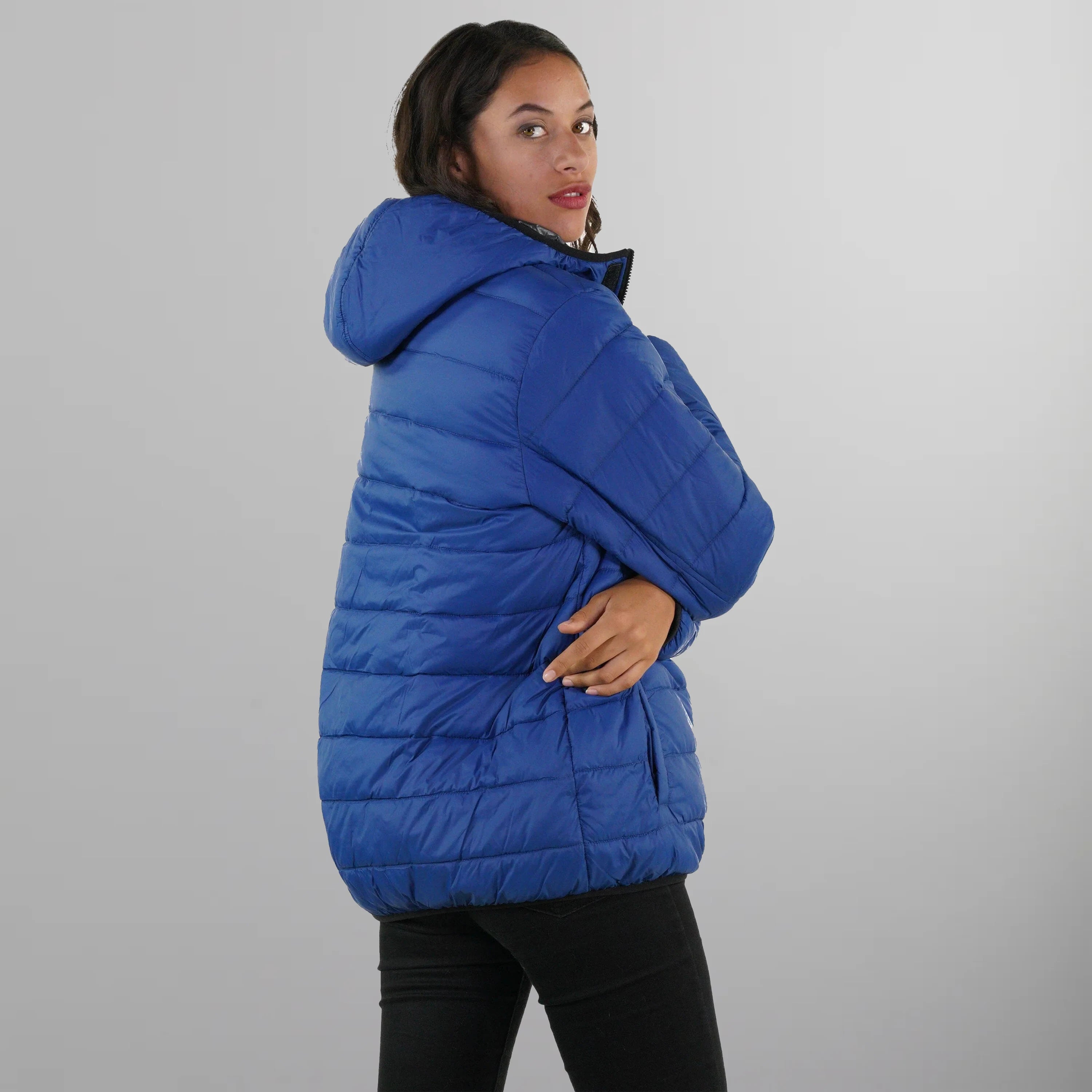 Women's Popover Puffer Oversized Jacket - FINAL SALE Womens Jacket Members Only 