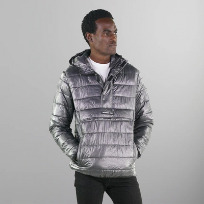 Men's Popover Puffer Jacket - FINAL SALE Men's Jackets Members Only Gunmetal Small 