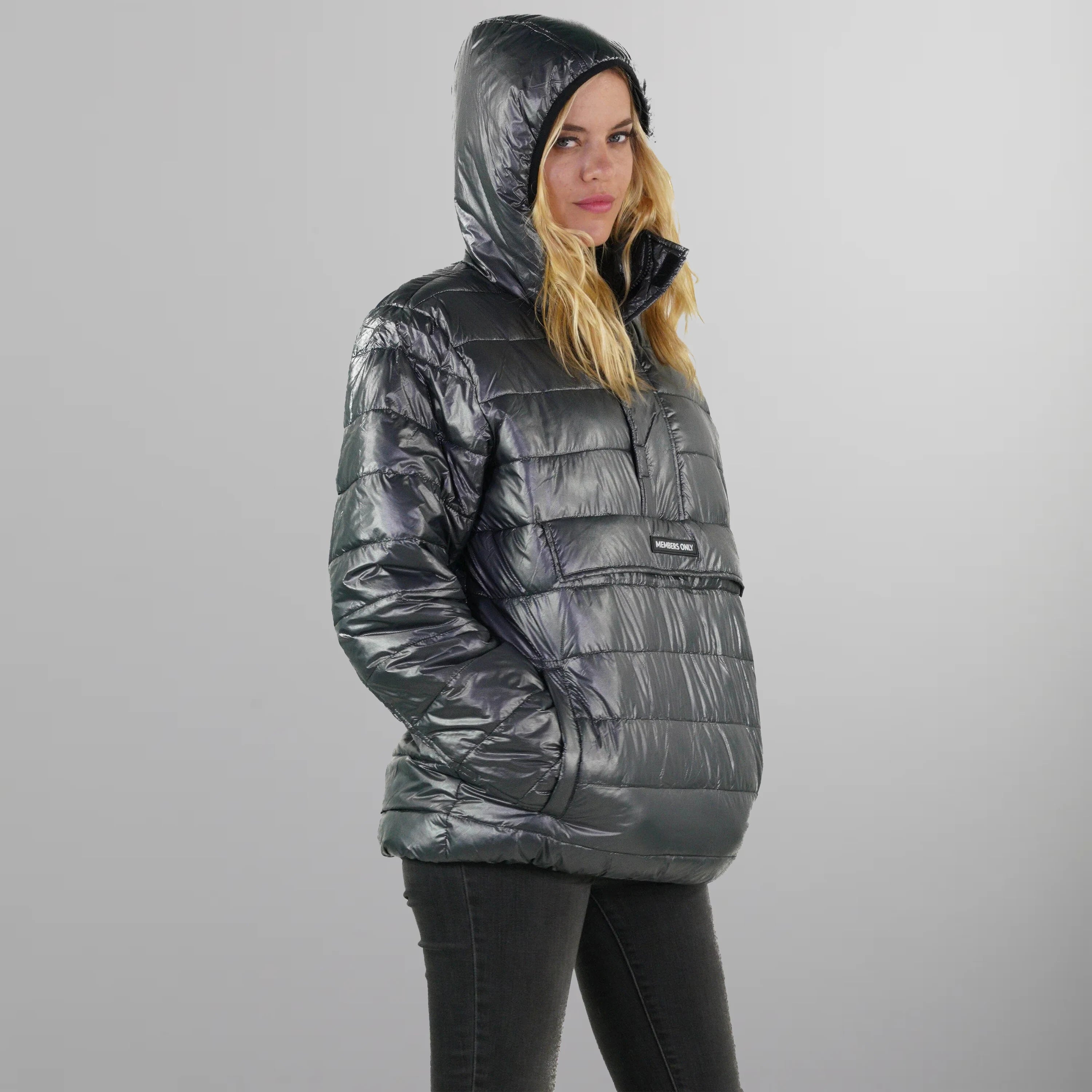 Women's Popover Puffer Oversized Jacket - FINAL SALE Womens Jacket Members Only 