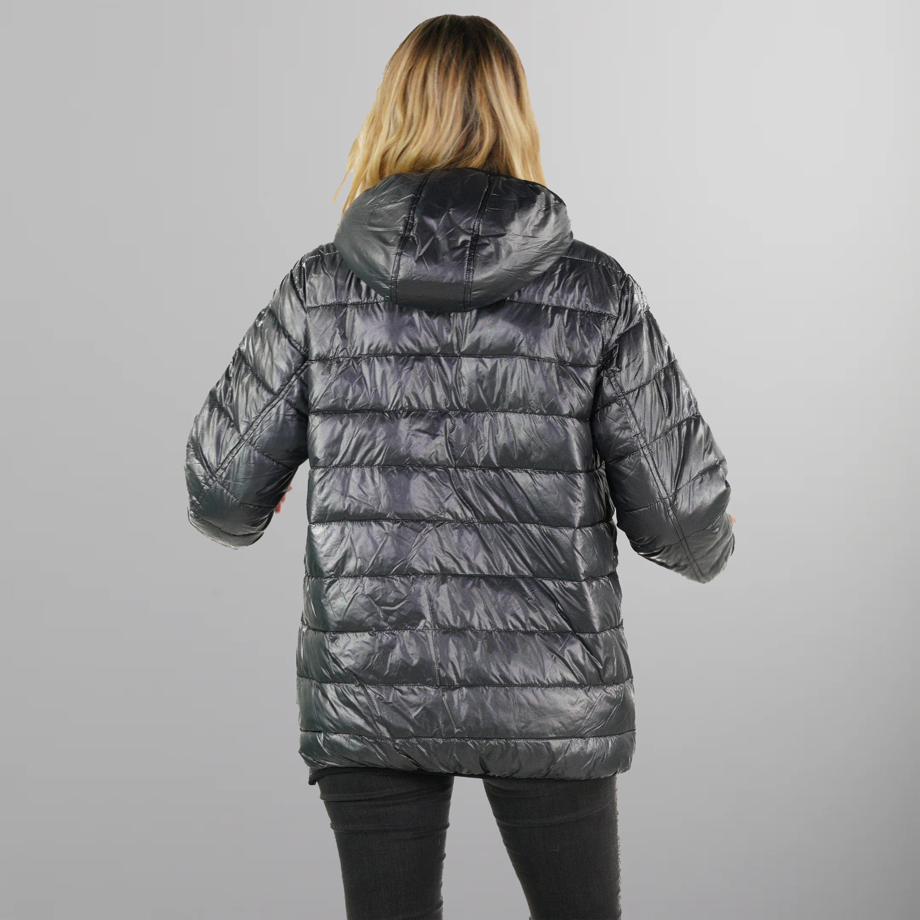 Women's Popover Puffer Oversized Jacket - FINAL SALE Womens Jacket Members Only 