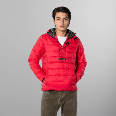 Men's Popover Puffer Jacket - FINAL SALE Men's Jackets Members Only Red Small 