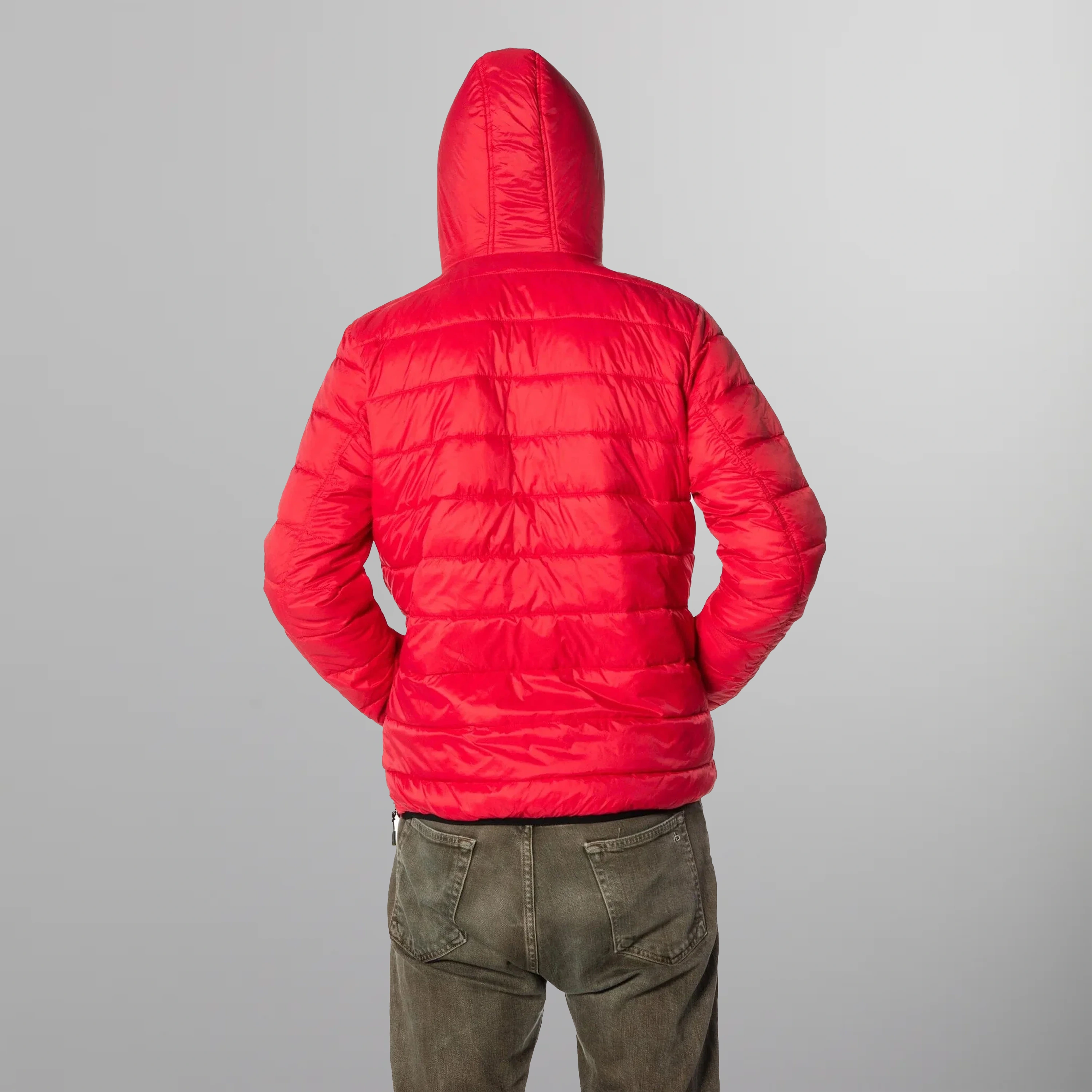 Men's Popover Puffer Jacket - FINAL SALE Men's Jackets Members Only |     Red