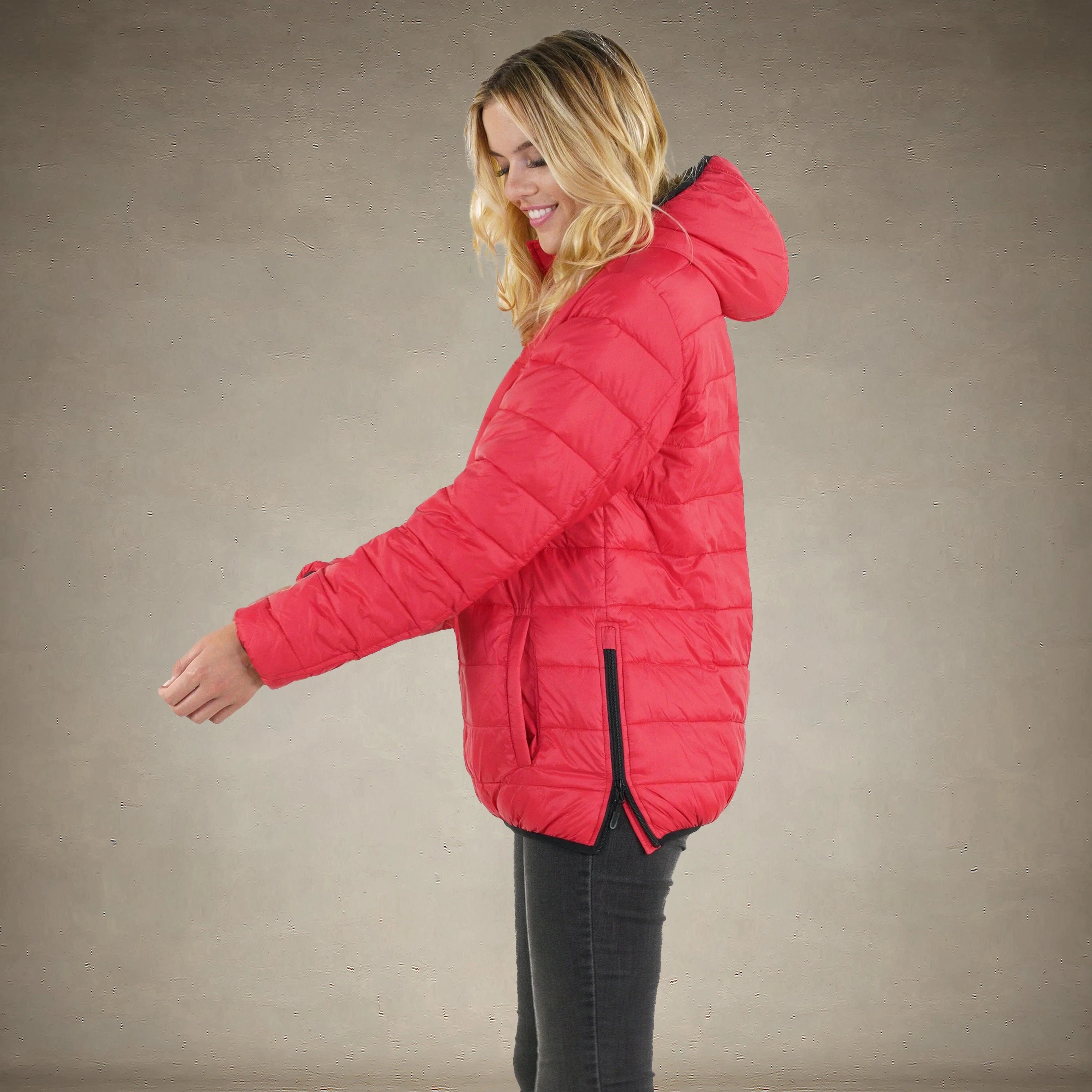 Women's Popover Puffer Oversized Jacket - FINAL SALE Womens Jacket Members Only® 