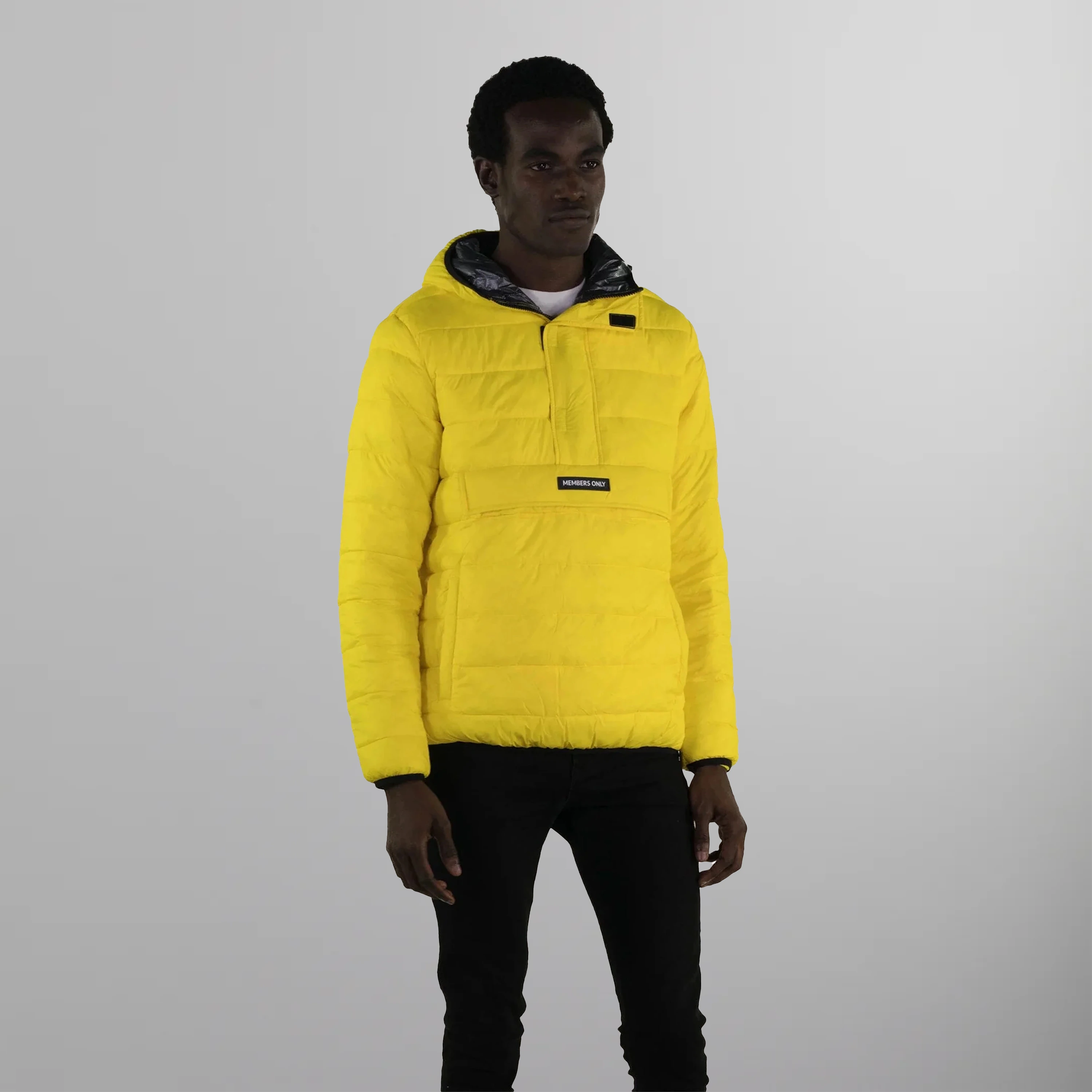 Men's Popover Puffer Jacket - FINAL SALE Men's Jackets Members Only |      Yellow