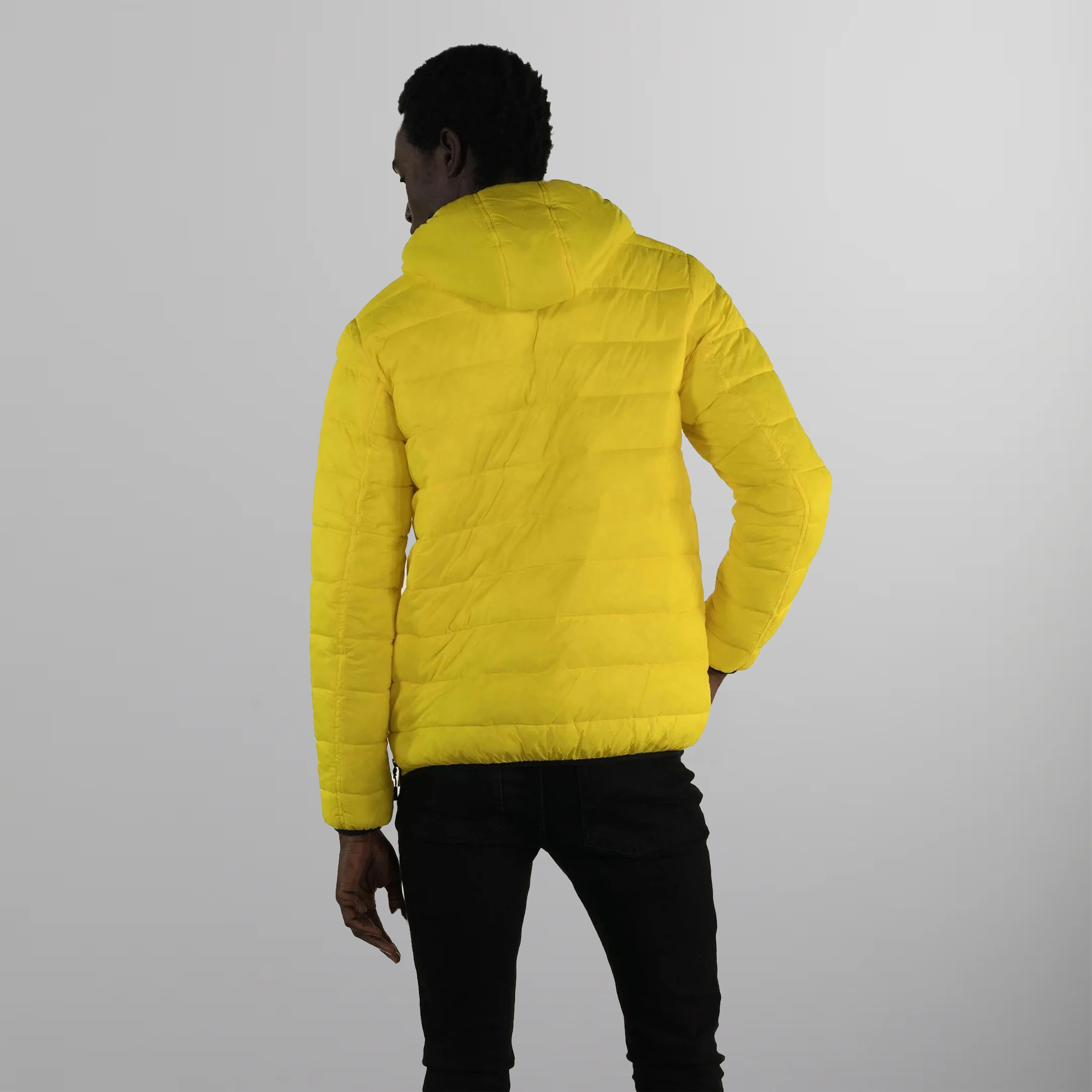 Men's Popover Puffer Jacket - FINAL SALE Men's Jackets Members Only |      Yellow