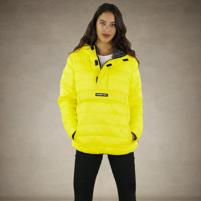 Women's Popover Puffer Oversized Jacket - FINAL SALE Womens Jacket Members Only® Yellow Small 