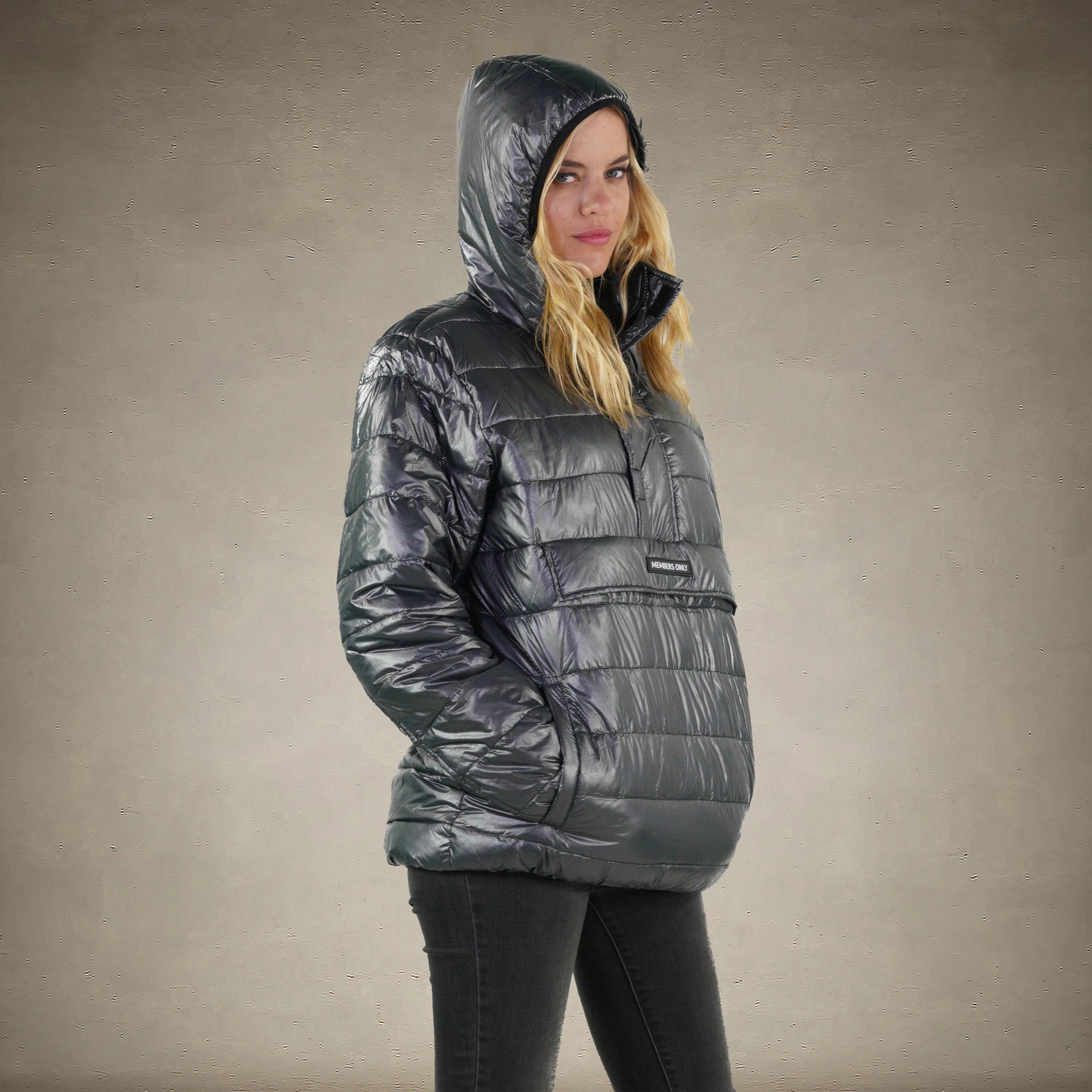 Women's Popover Puffer Oversized Jacket - FINAL SALE Womens Jacket Members Only® 