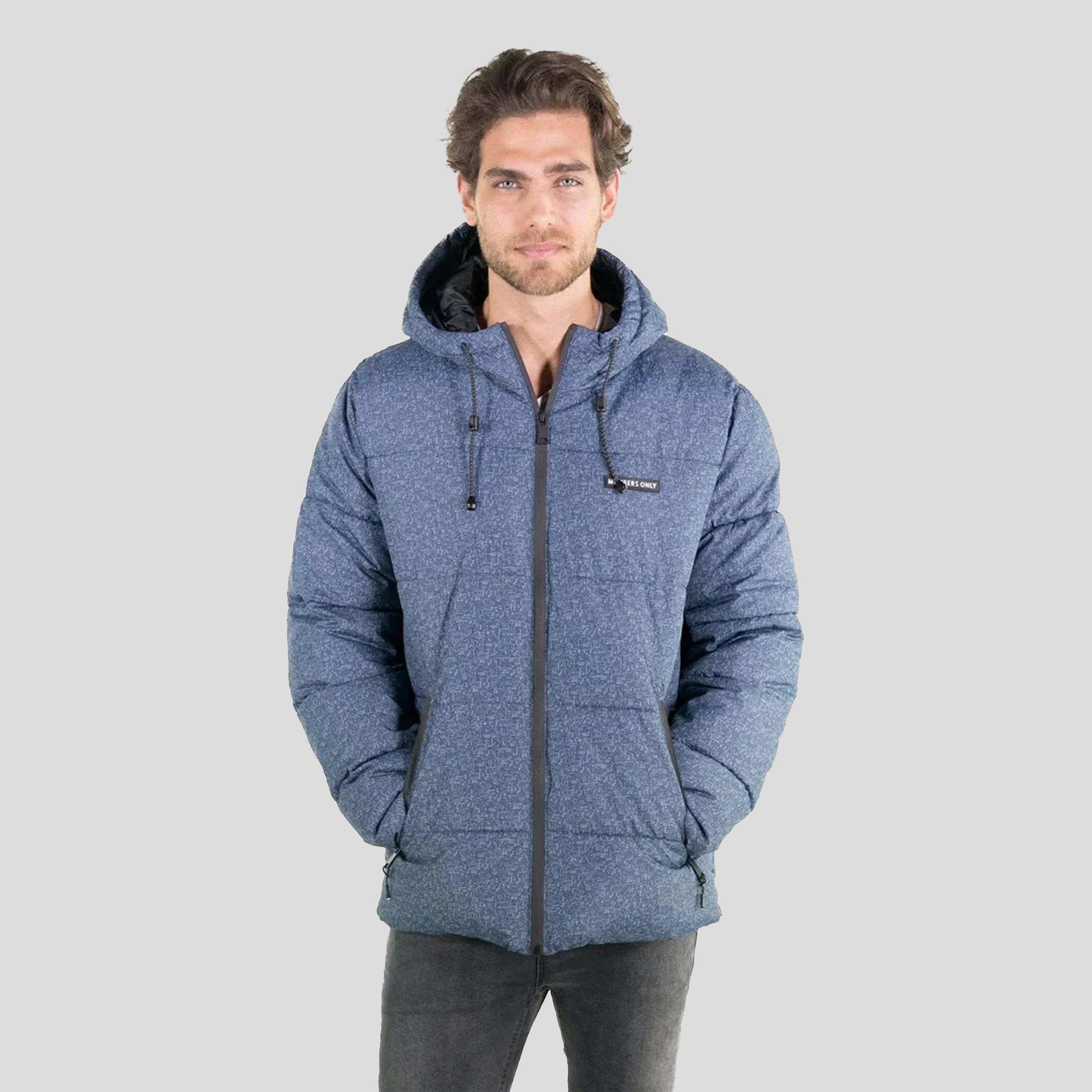 Men's Heather Print Puffer Jacket - FINAL SALE Men's Jackets Members Only 