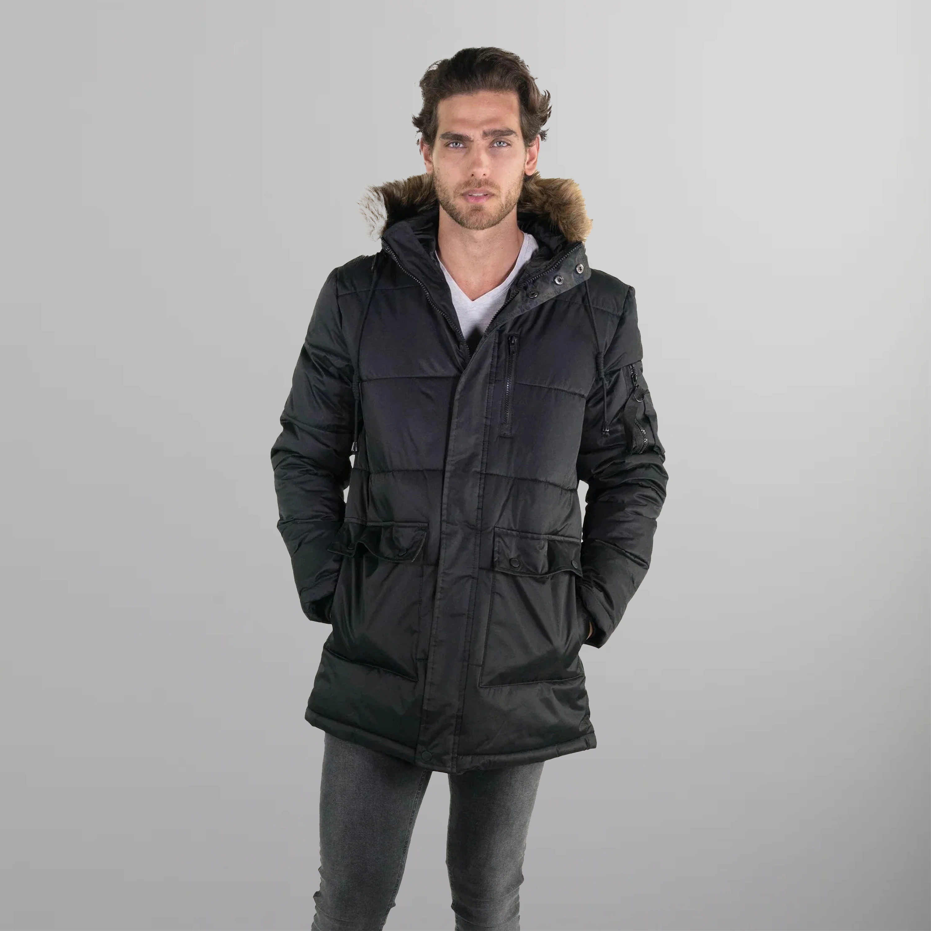 Men's Snorkel Puffer Jacket - FINAL SALE Men's Jackets Members Only Black Small 