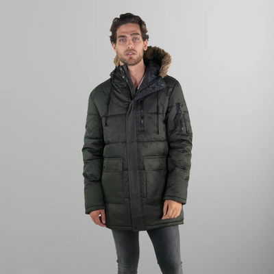 Men's Snorkel Puffer Jacket - FINAL SALE Men's Jackets Members Only Olive Small 