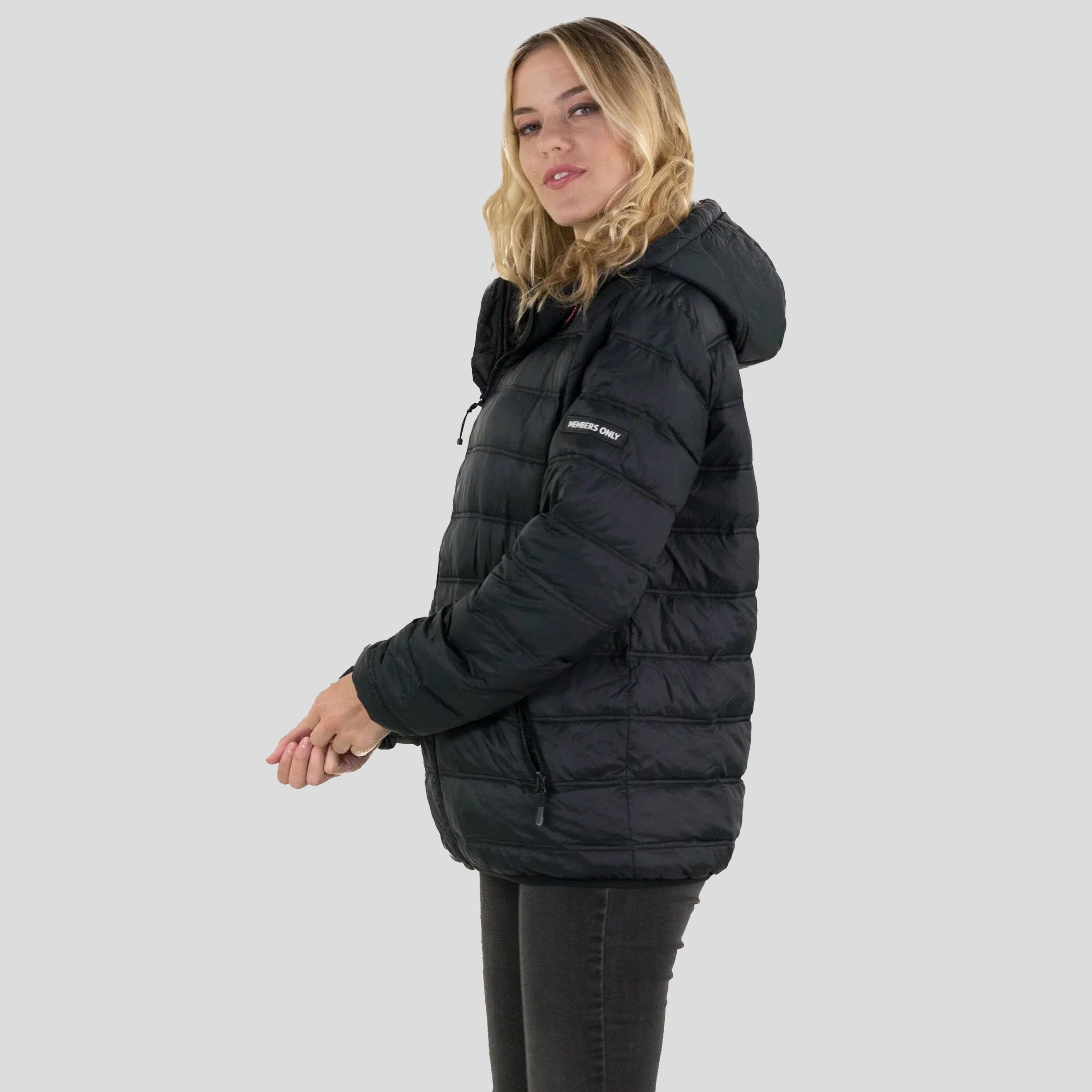 Women's Zip Front Puffer Oversized Jacket - FINAL SALE Womens Jacket Members Only 