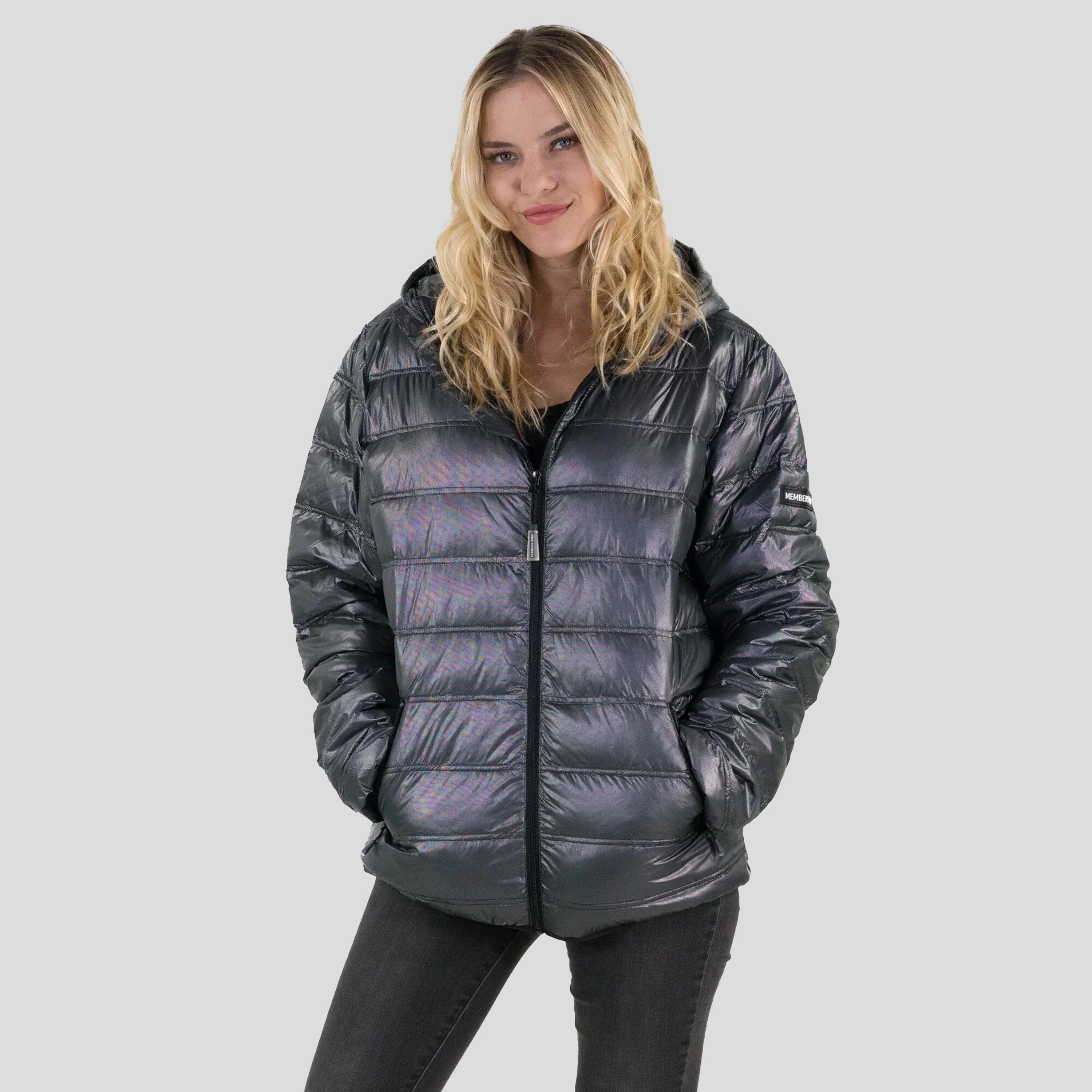 Women's Zip Front Puffer Oversized Jacket - FINAL SALE Womens Jacket Members Only 