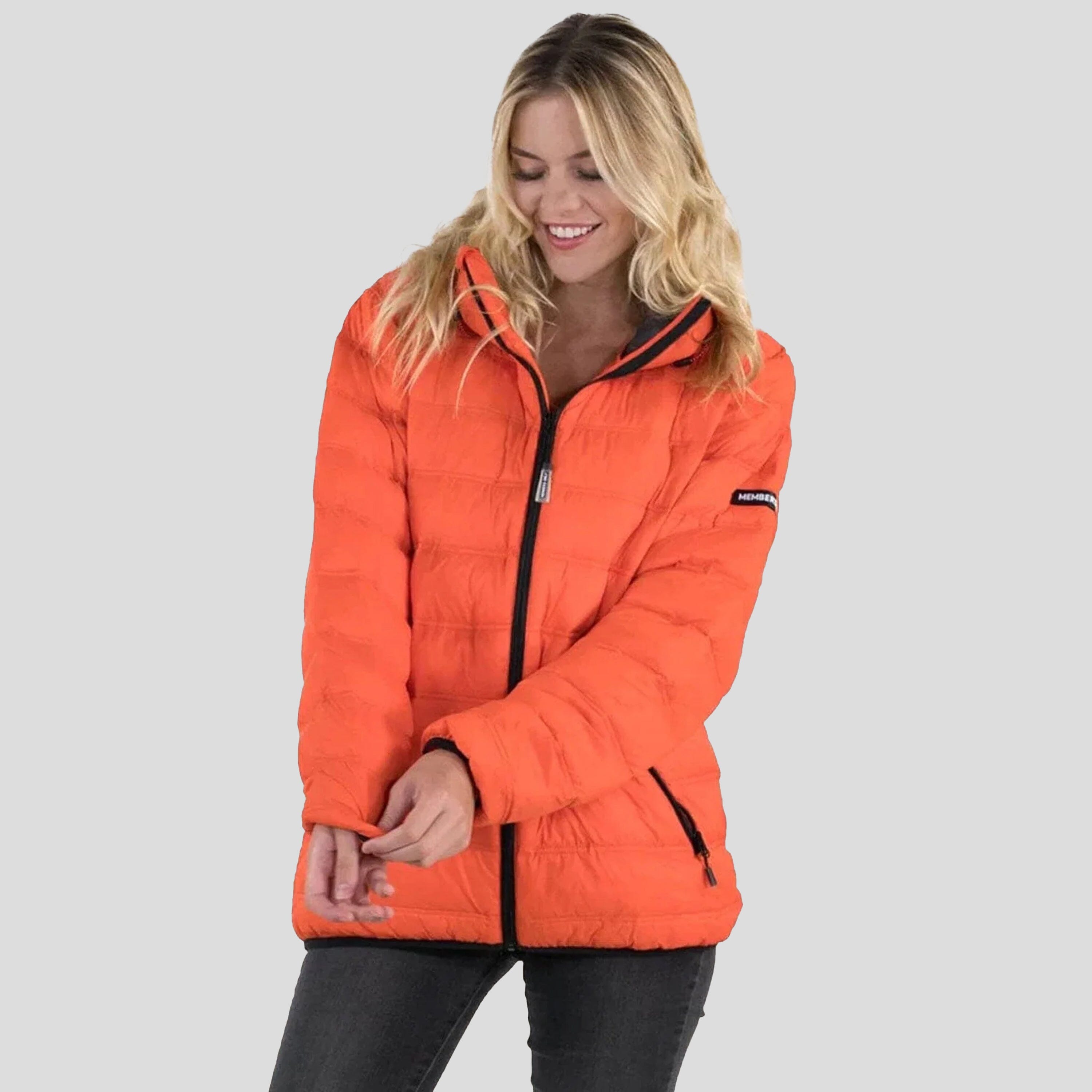 Women's Zip Front Puffer Oversized Jacket - FINAL SALE Womens Jacket Members Only 