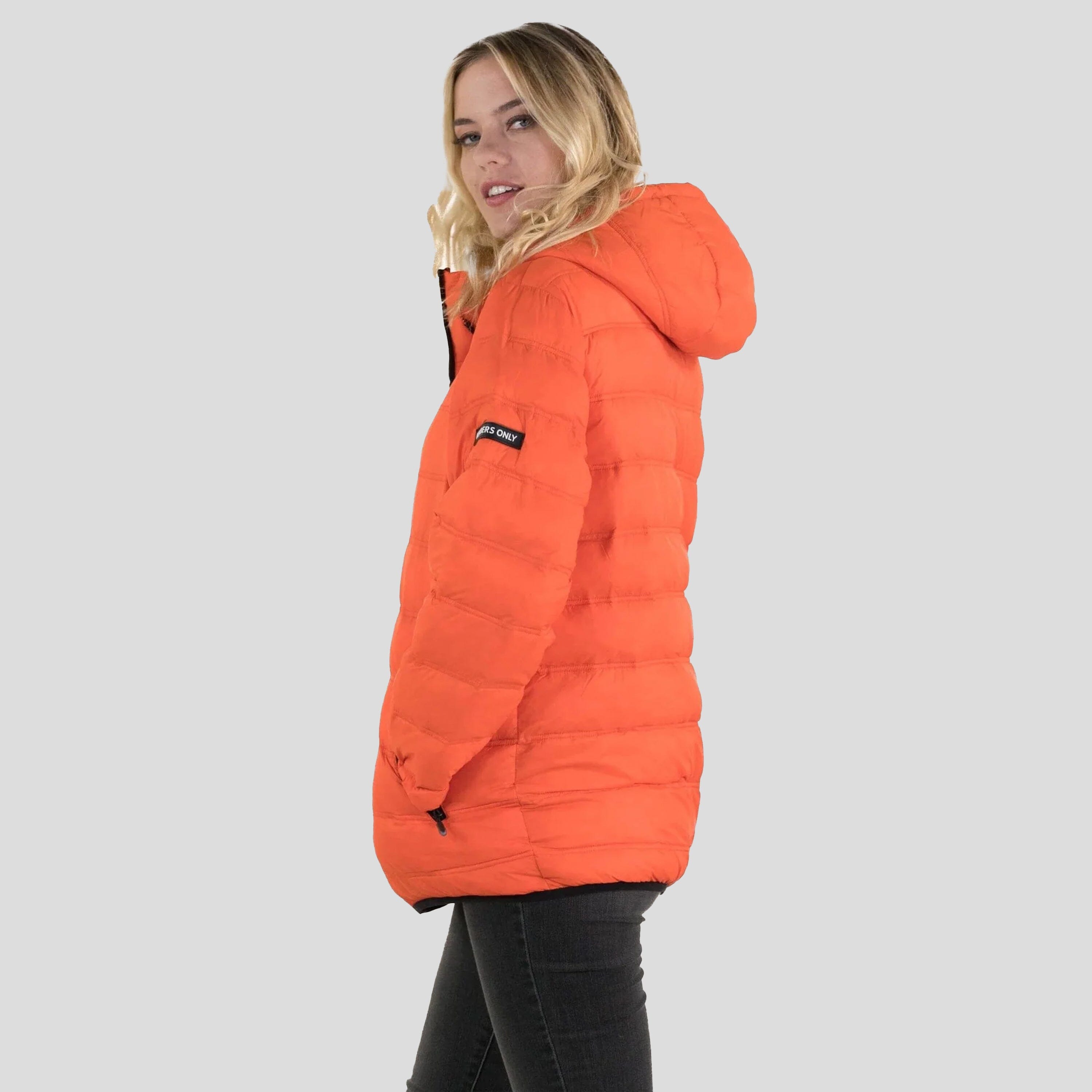 Women's Zip Front Puffer Oversized Jacket - FINAL SALE Womens Jacket Members Only 