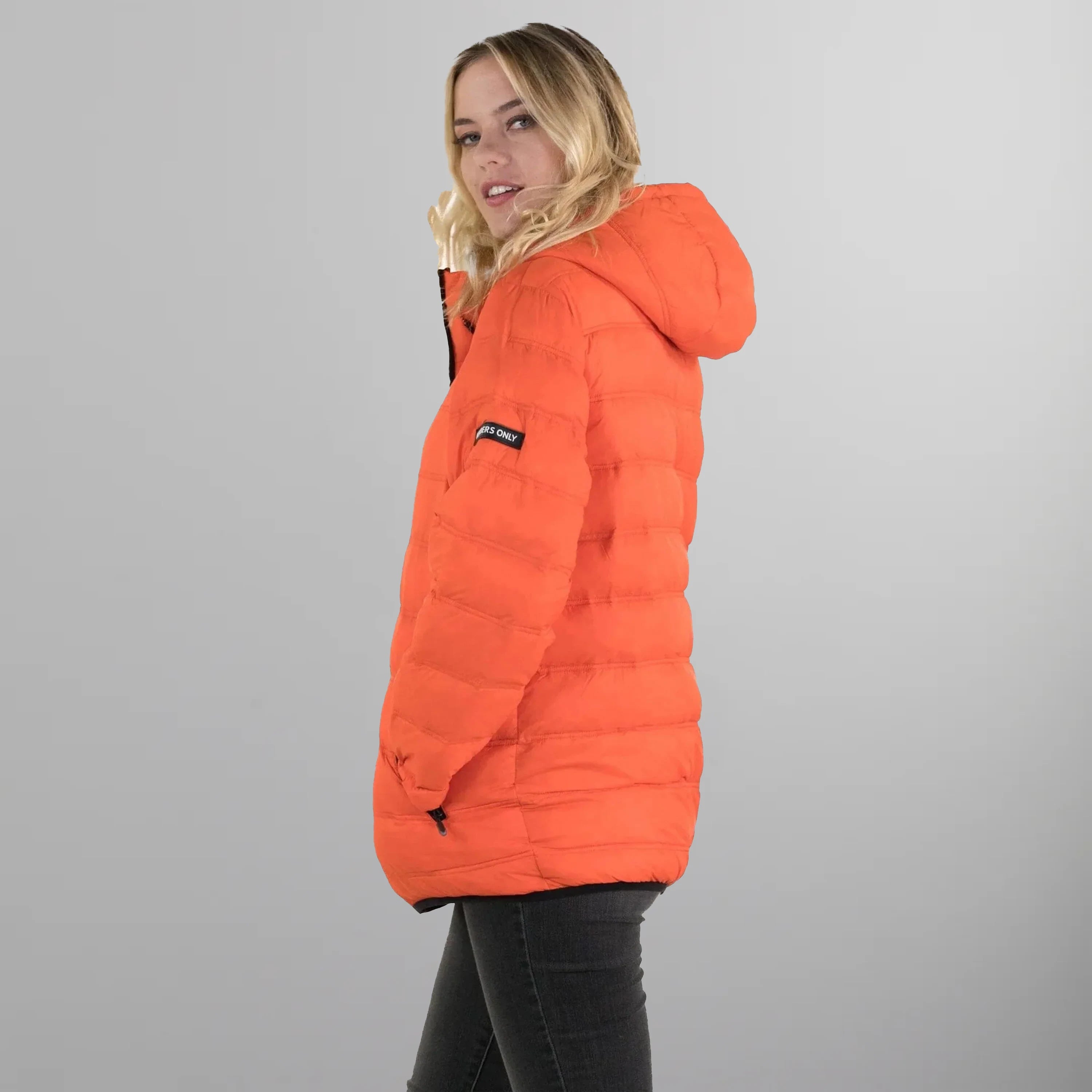 Women's Zip Front Puffer Oversized Jacket - FINAL SALE Womens Jacket Members Only 