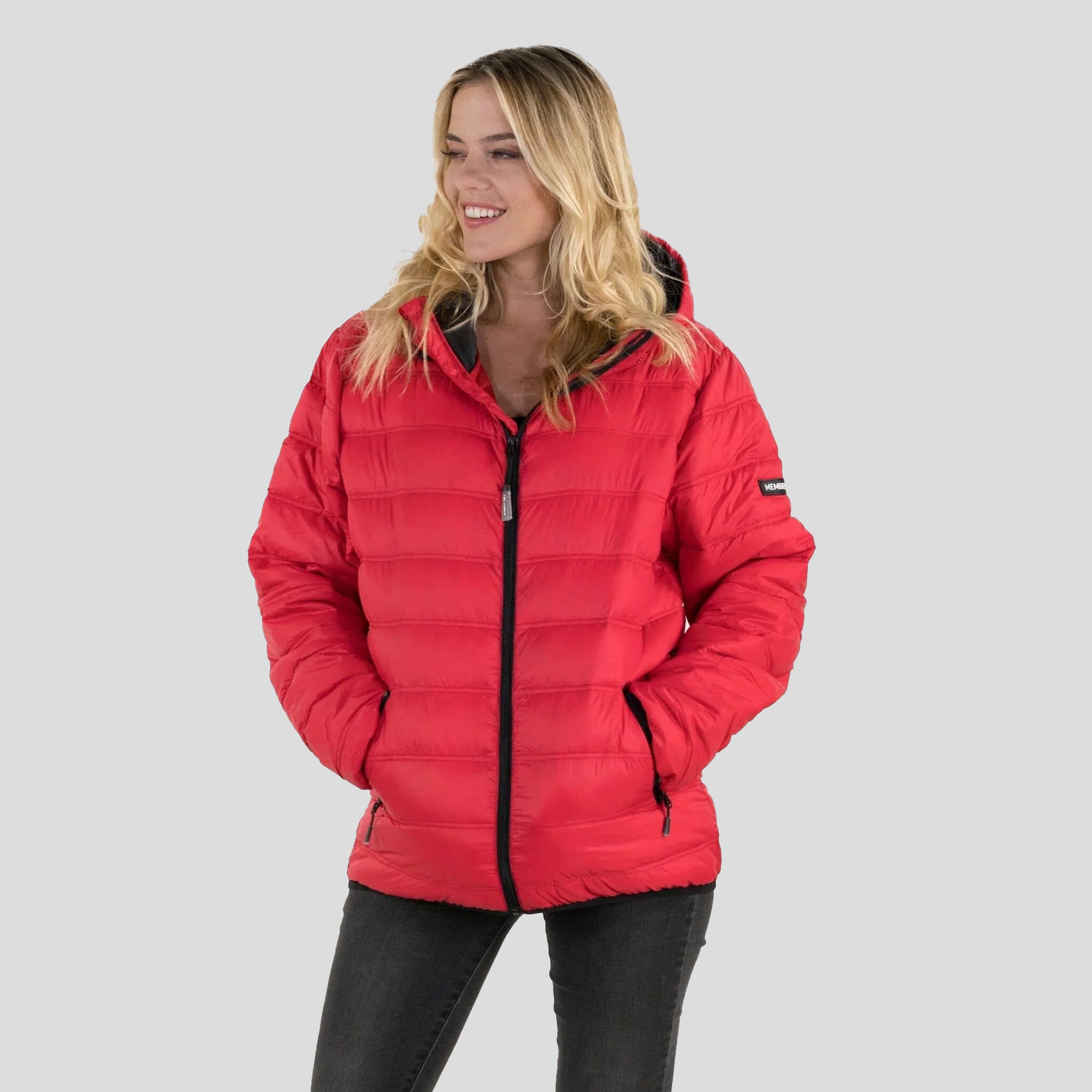 Women's Zip Front Puffer Oversized Jacket - FINAL SALE Womens Jacket Members Only 