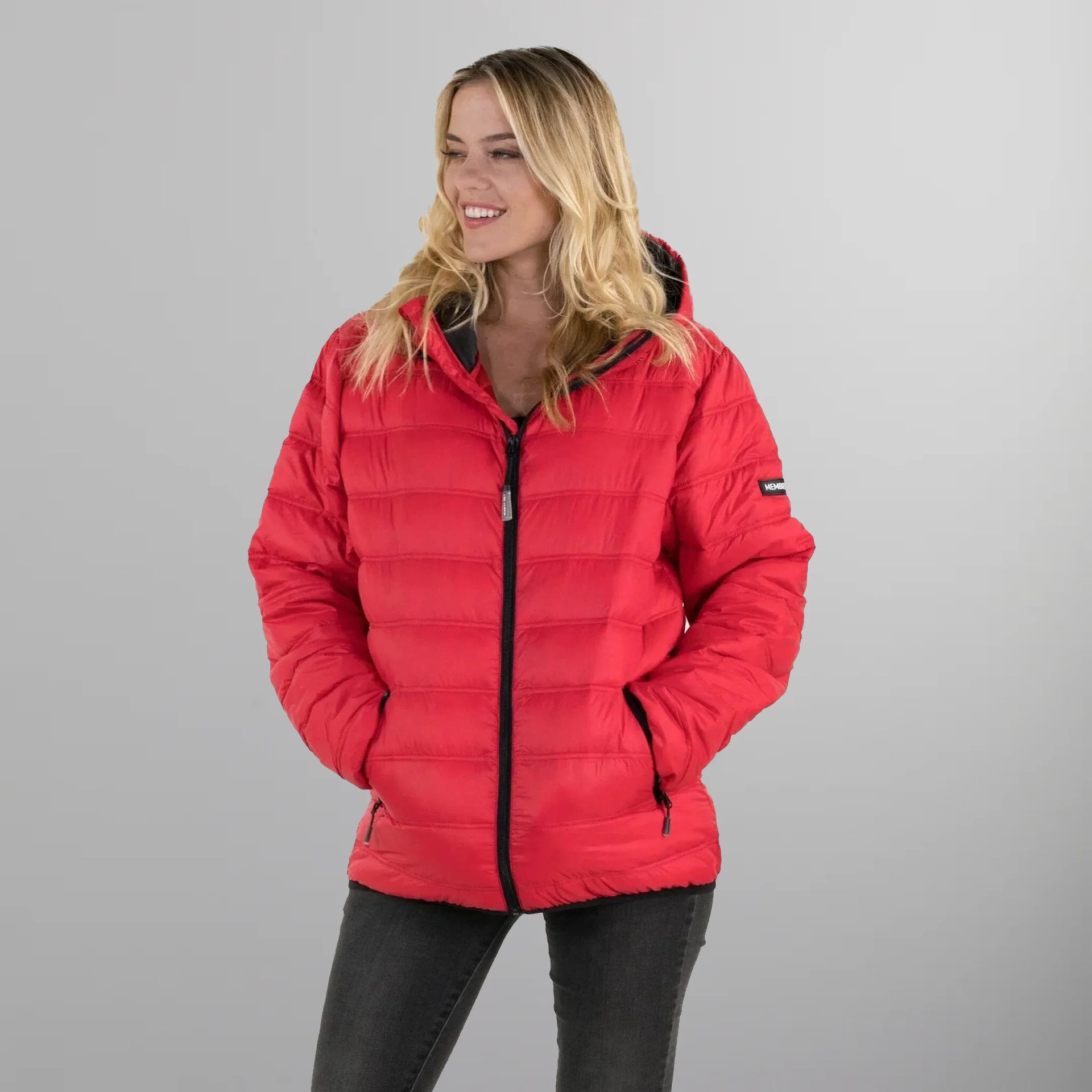 Red puffer womens shop