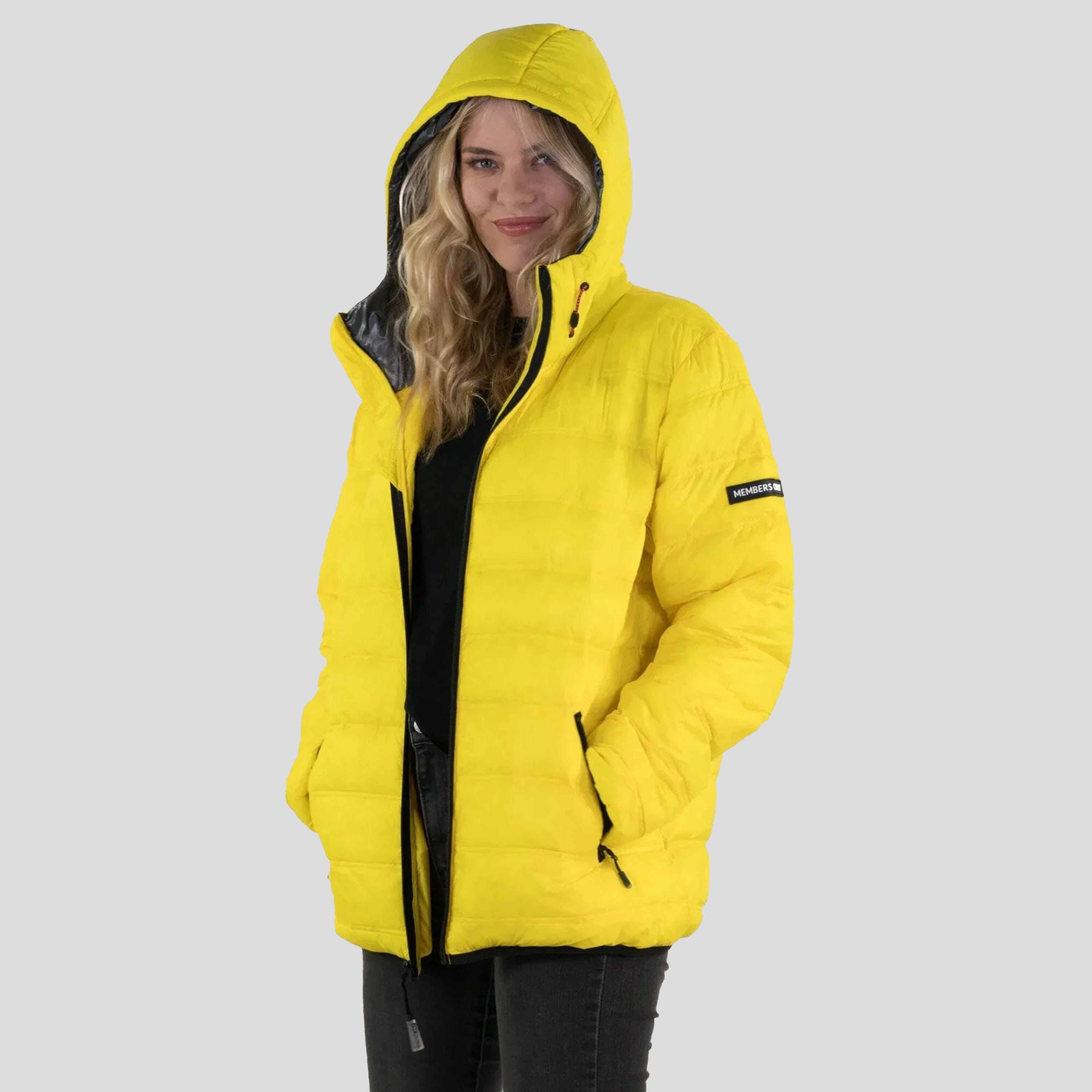 Women's Zip Front Puffer Oversized Jacket - FINAL SALE Womens Jacket Members Only 