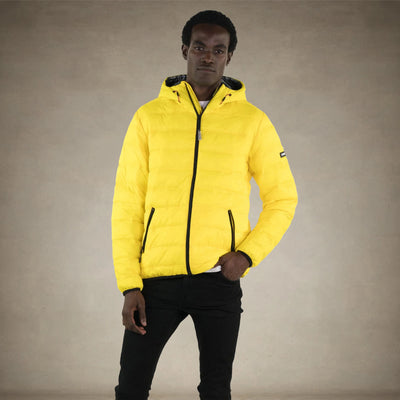 Men's Zip Front Puffer Jacket - FINAL SALE Men's Jackets Members Only® Yellow Small 