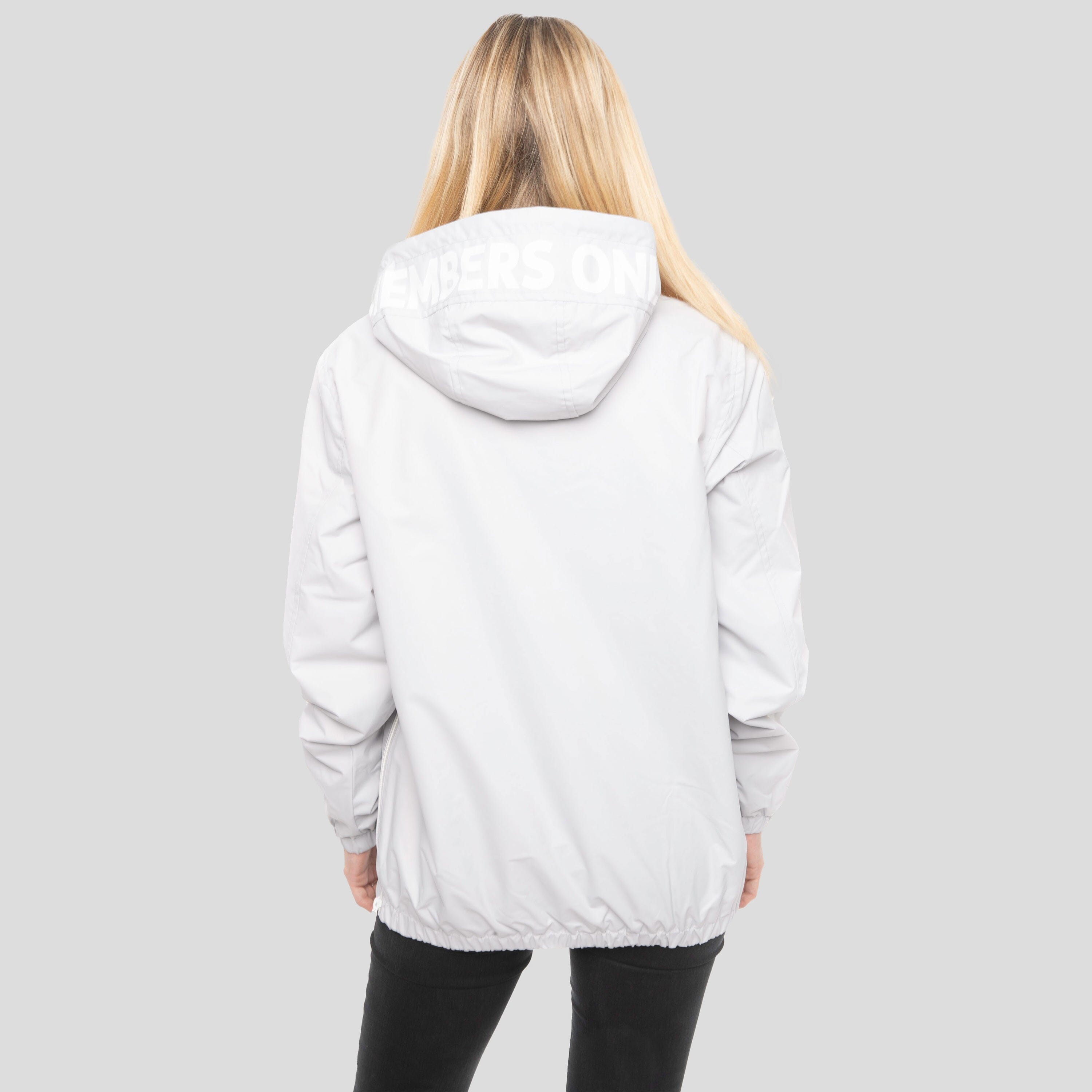 Women's Solid Popover Oversized Jacket - FINAL SALE Womens Jacket Members Only 