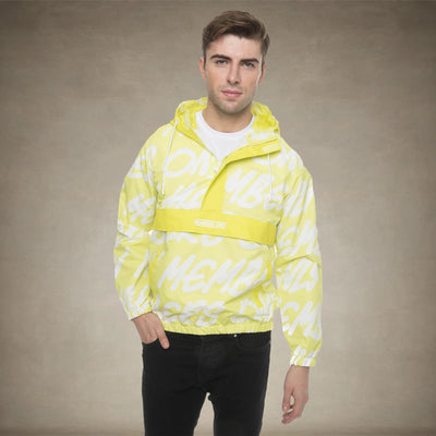 Men's Translucent Camo Print Popover Jacket - FINAL SALE Men's Jackets Members Only® Lime Small 