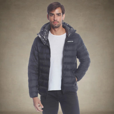 Men's Solid Packable Jacket - FINAL SALE Men's Jackets Members Only® Black Small 
