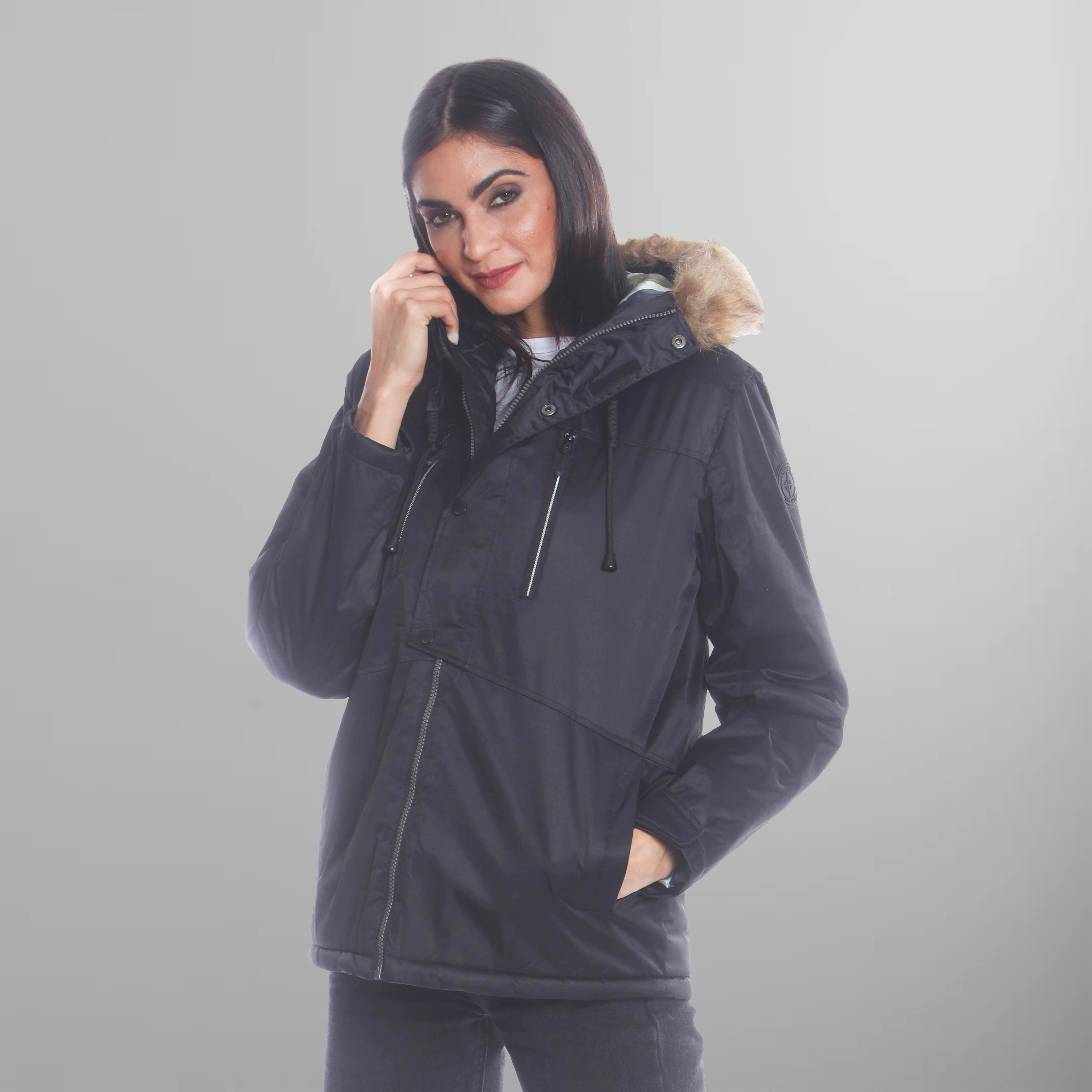 Women's Snorkel Oversized Jacket - FINAL SALE Womens Jacket Members Only Black Small 