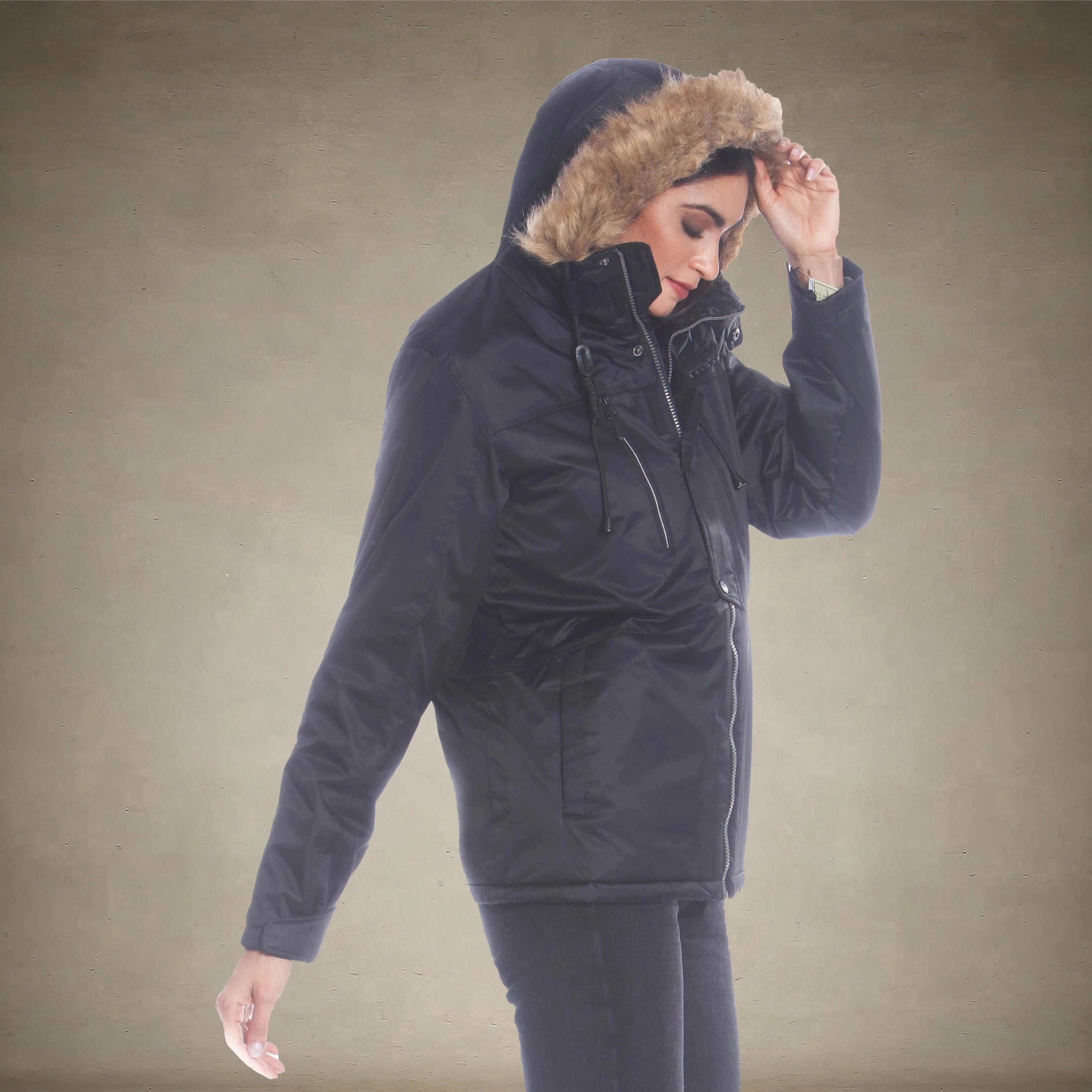 Women's Snorkel Oversized Jacket - FINAL SALE Womens Jacket Members Only Black