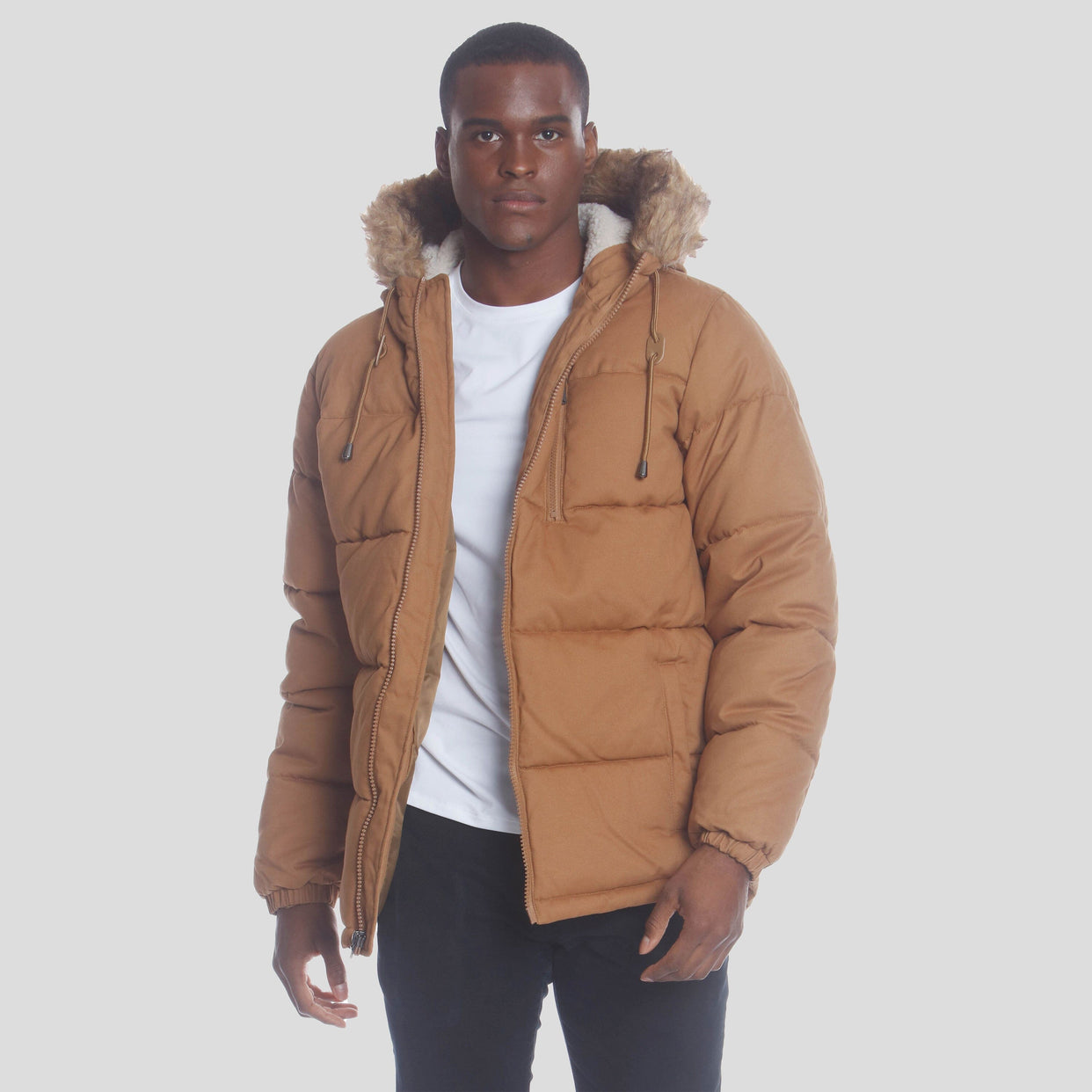 Men's Winter Removable Hooded Cotton padded Jacket Coat - Temu