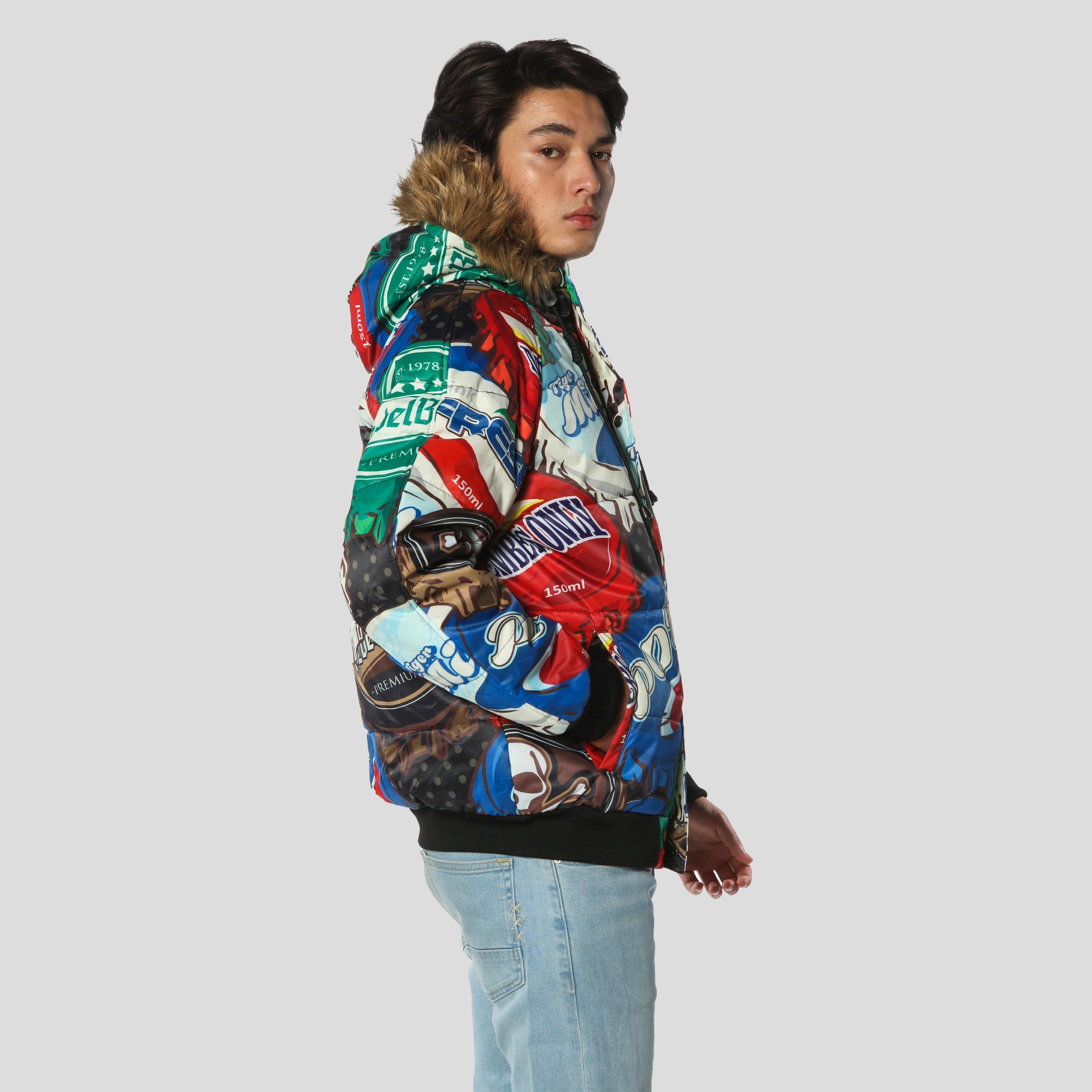 Men's Bottle Cap Print Jacket - FINAL SALE Men's Jackets Members Only 