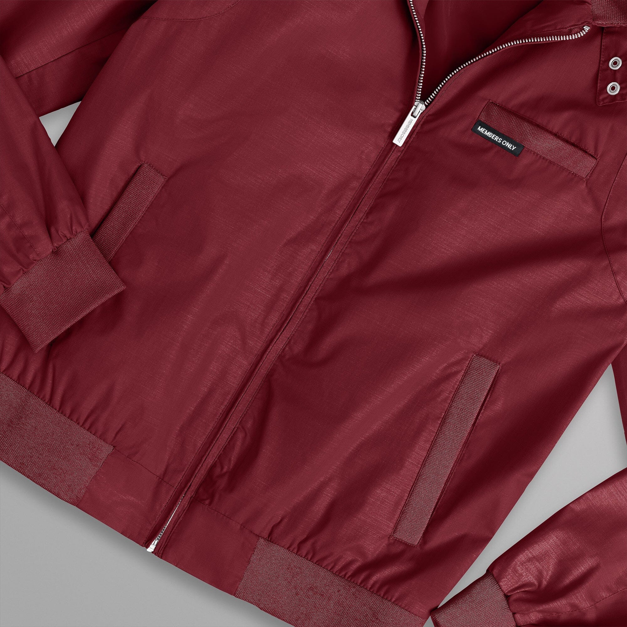 Vintage 80's Iconic Maroon Bomber Jacket by Members Only