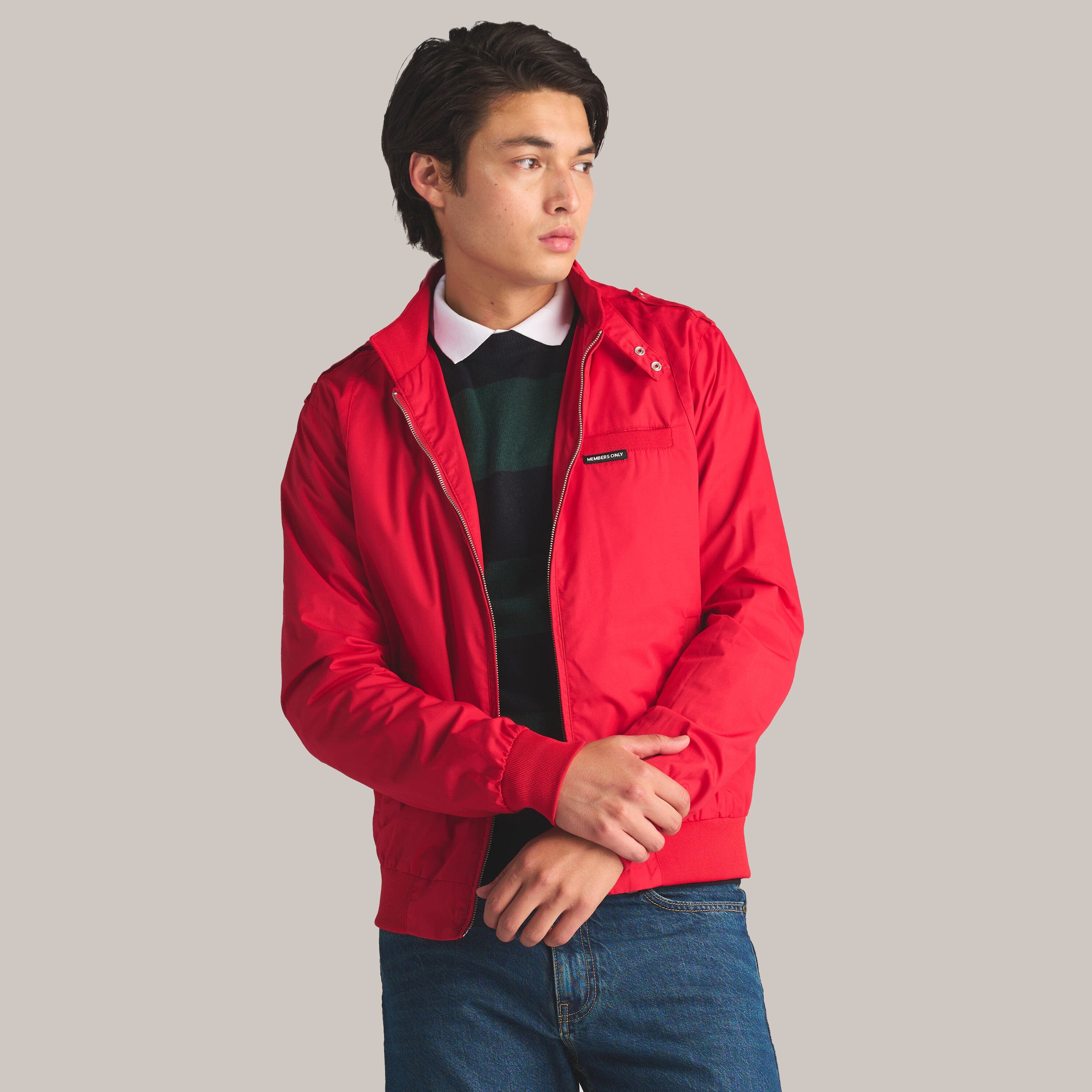 Members Only Clubhouse Jacket Maroon Red Bomber Full … - Gem