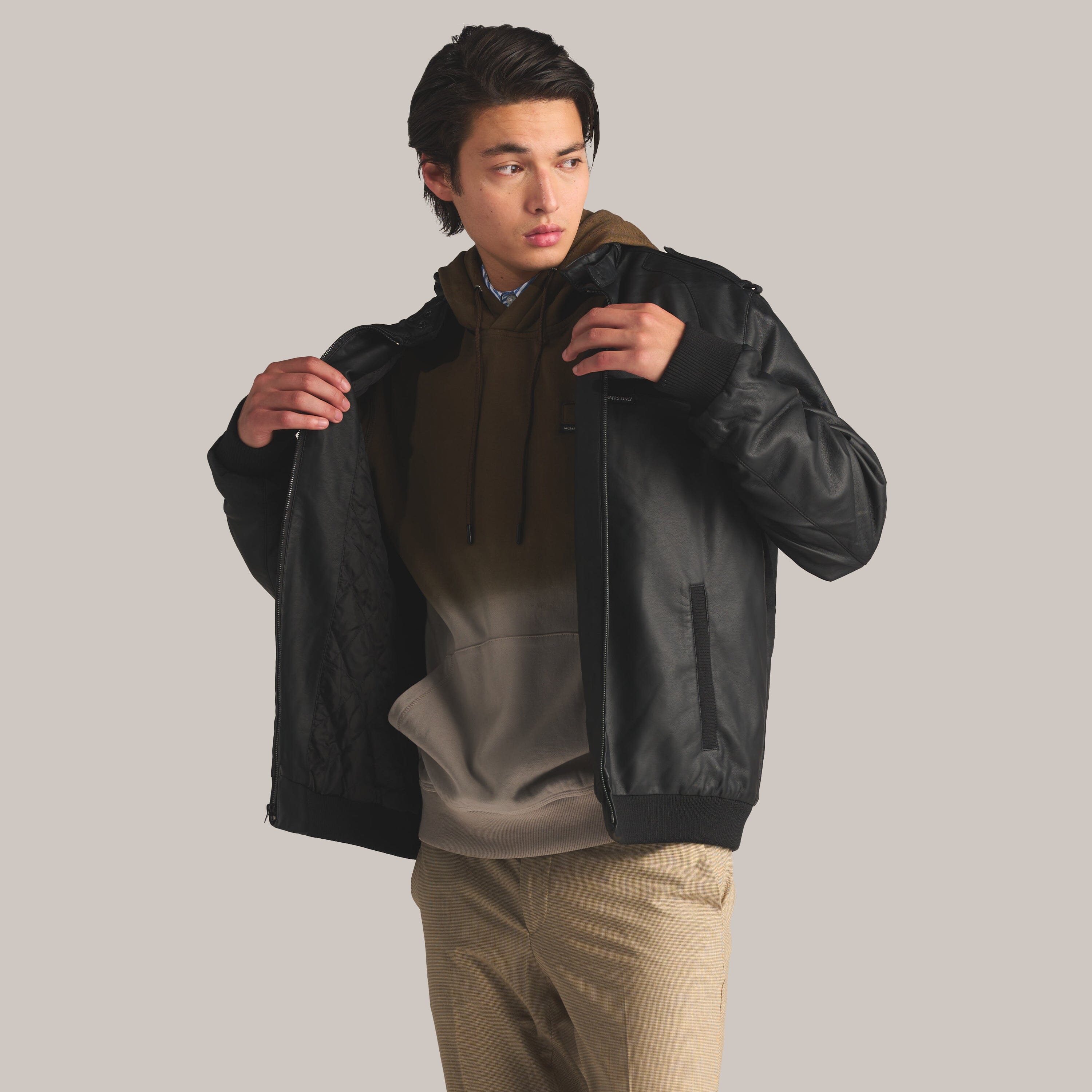 Men Faux Leather Iconic Jacket | Members Only – Members Only®