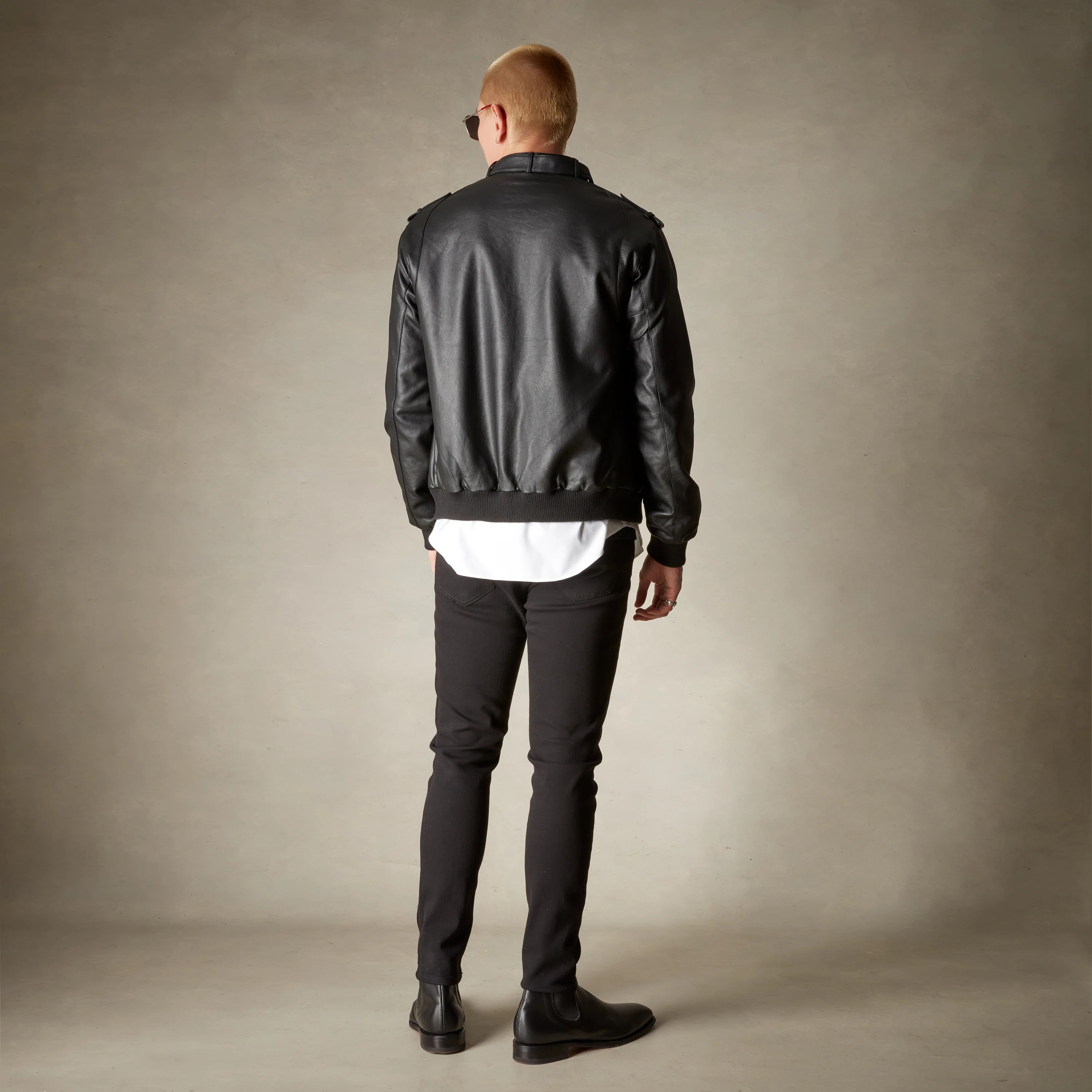 Men's Faux Leather Iconic Racer Jacket Men's Iconic Jacket Members Only 