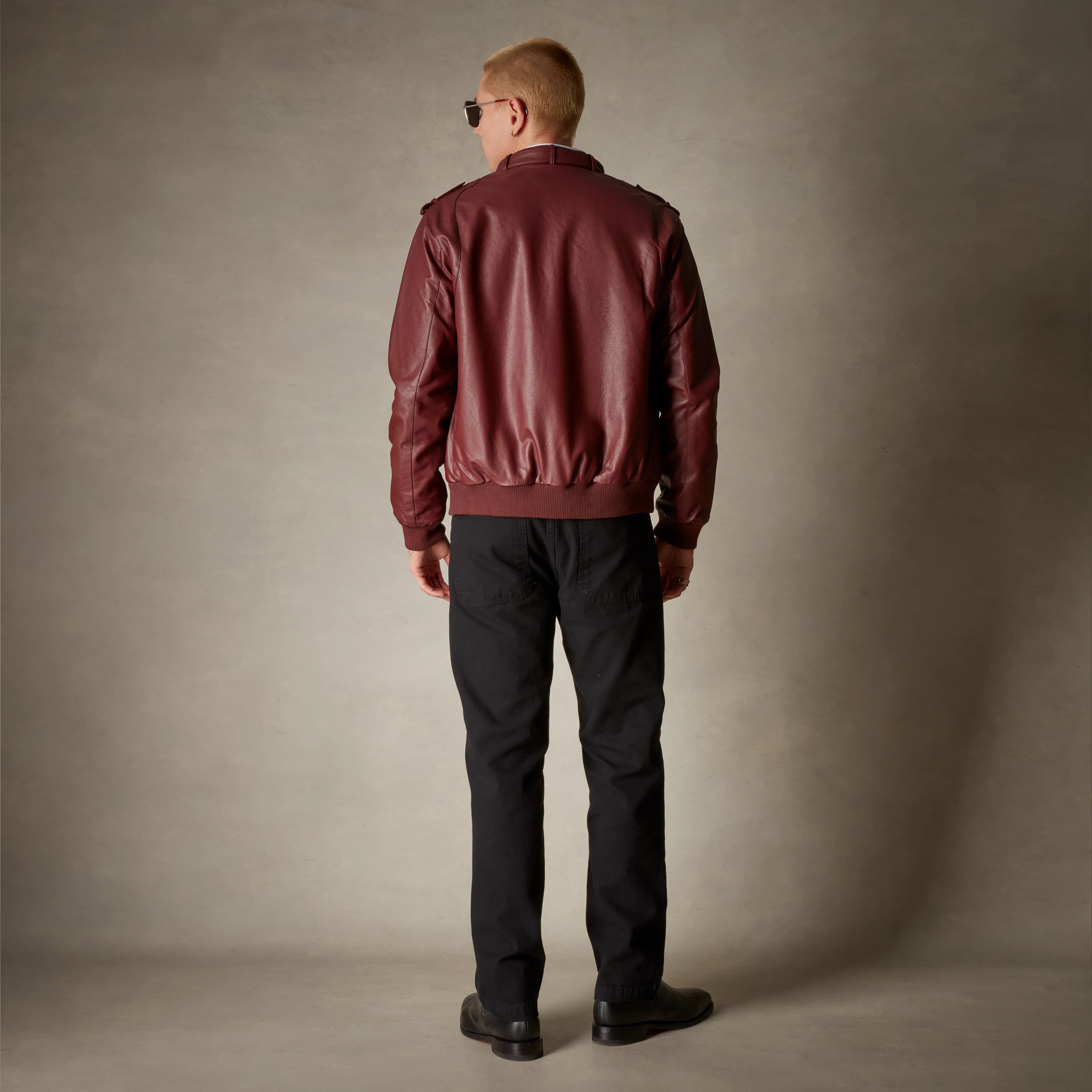 Men's Faux Leather Iconic Racer Jacket Men's Iconic Jacket Members Only 