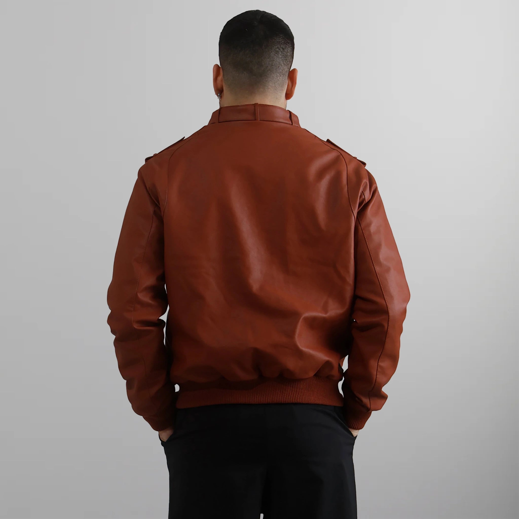 Men's Faux Leather Iconic Racer Jacket Men's Iconic Jacket Members Only 