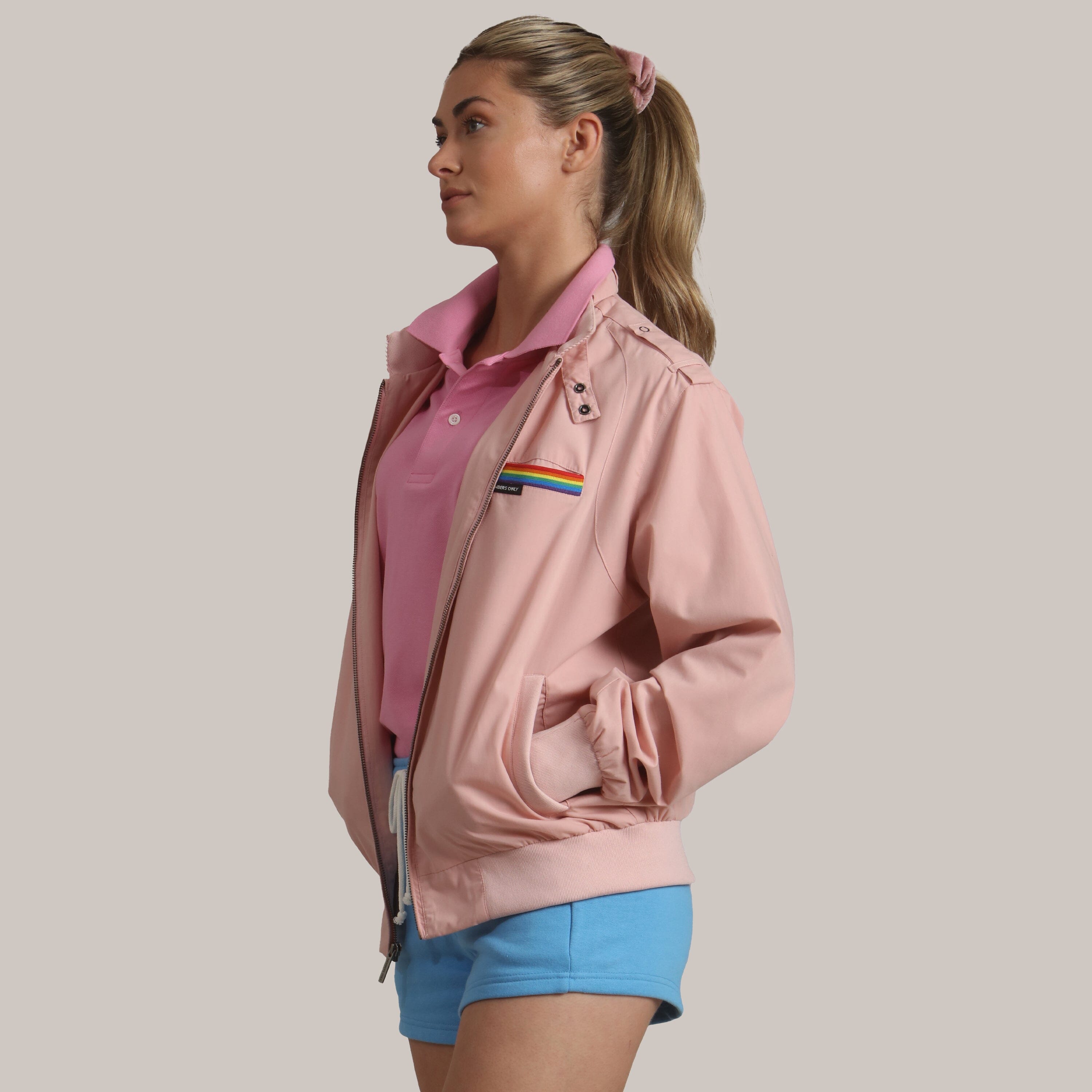 Members Only Members Only Oversized Pride Jacket - Light Pink - X