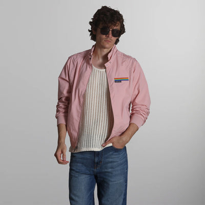 BOBBI Iconic Racer Jacket Men's Iconic Jacket Members Only Light Pink X-Small 