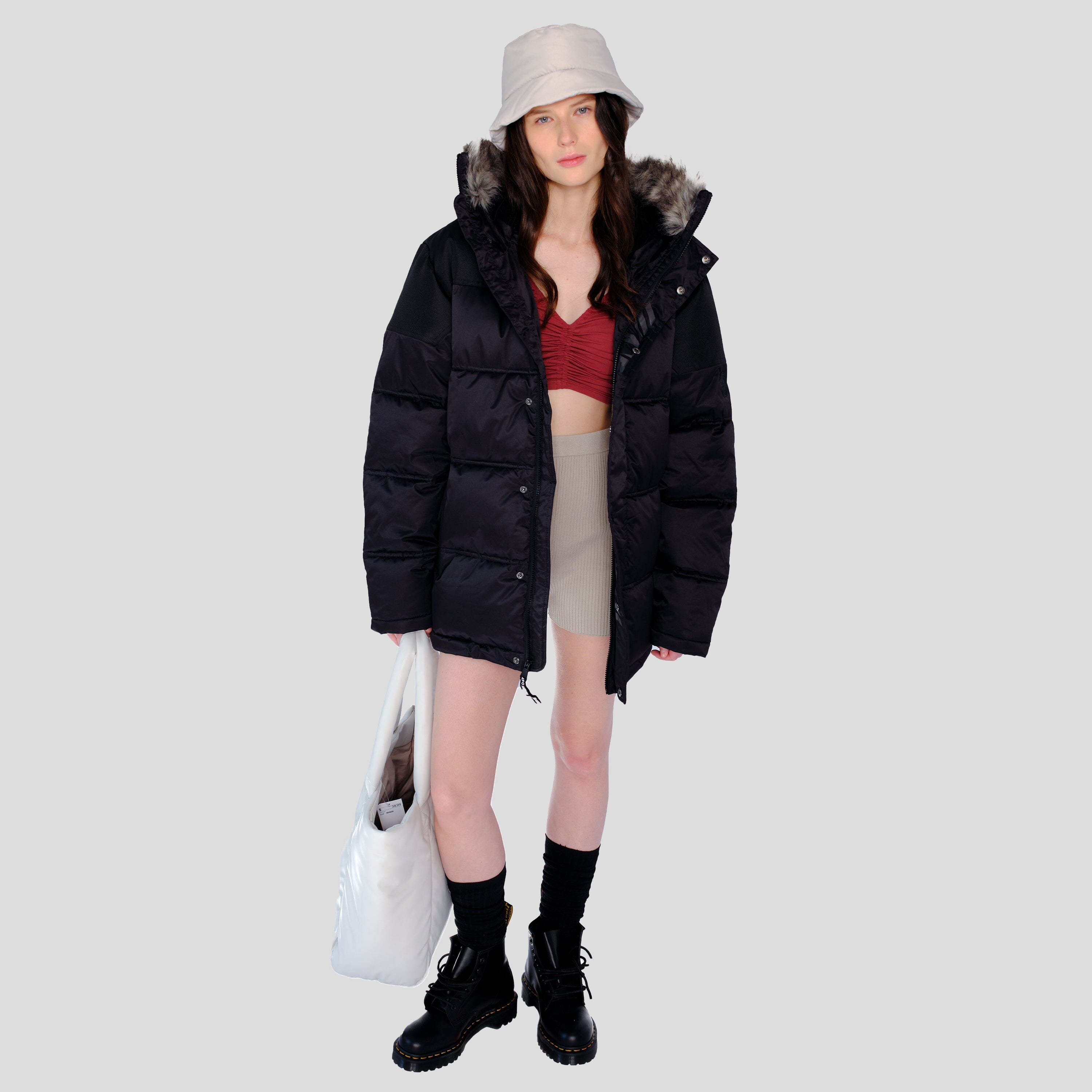 Women's Heavy Snorkel Oversized Jacket Womens Jacket Members Only 