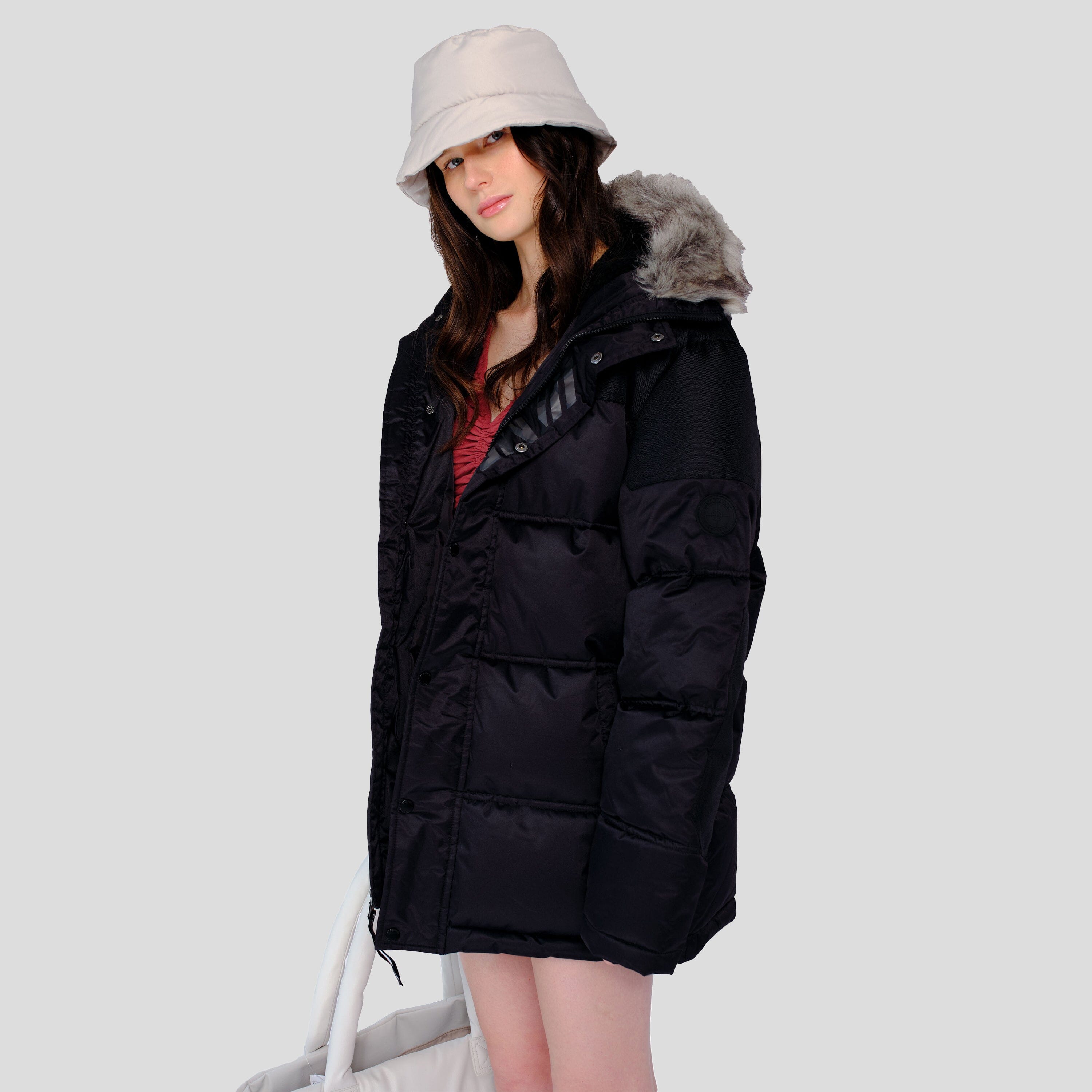 Women's Heavy Snorkel Oversized Jacket Womens Jacket Members Only 