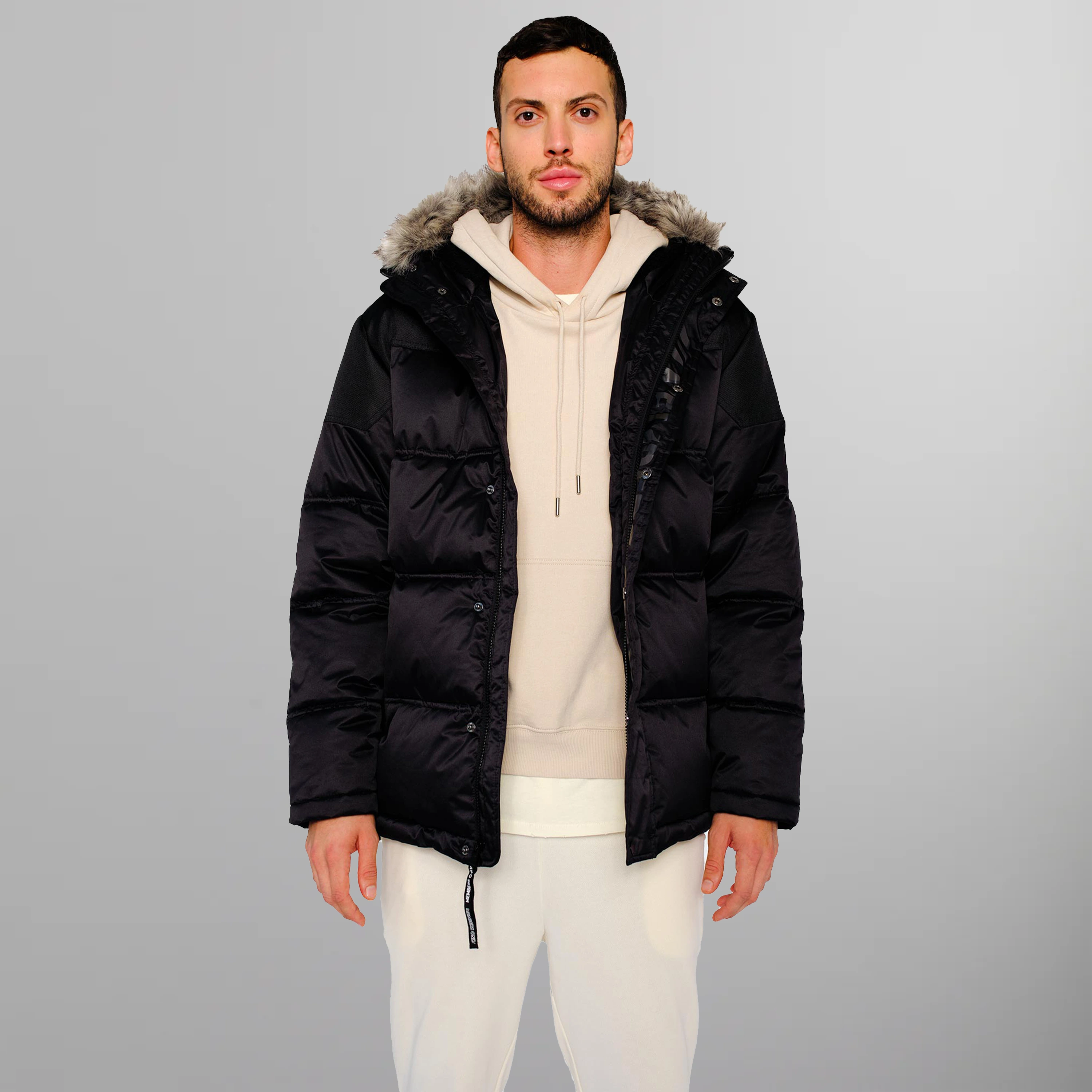 Mens heavy puffer jacket on sale