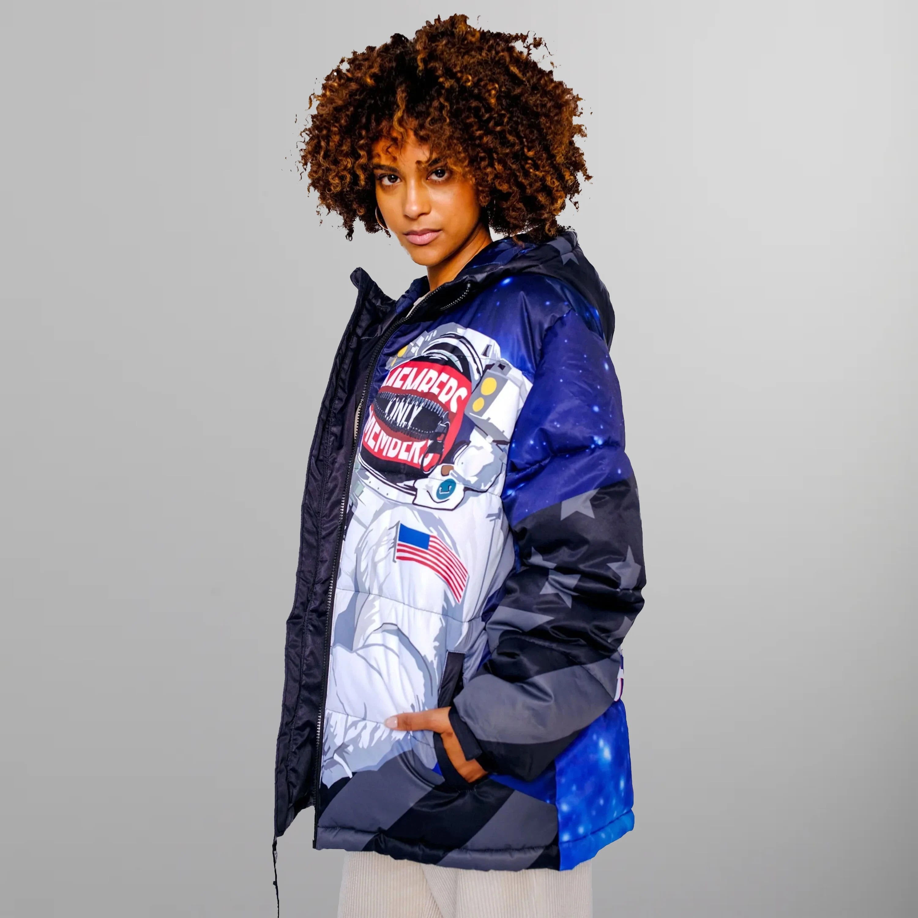 Women's Space Puffer Oversized Jacket - FINAL SALE Womens Jacket Members Only 