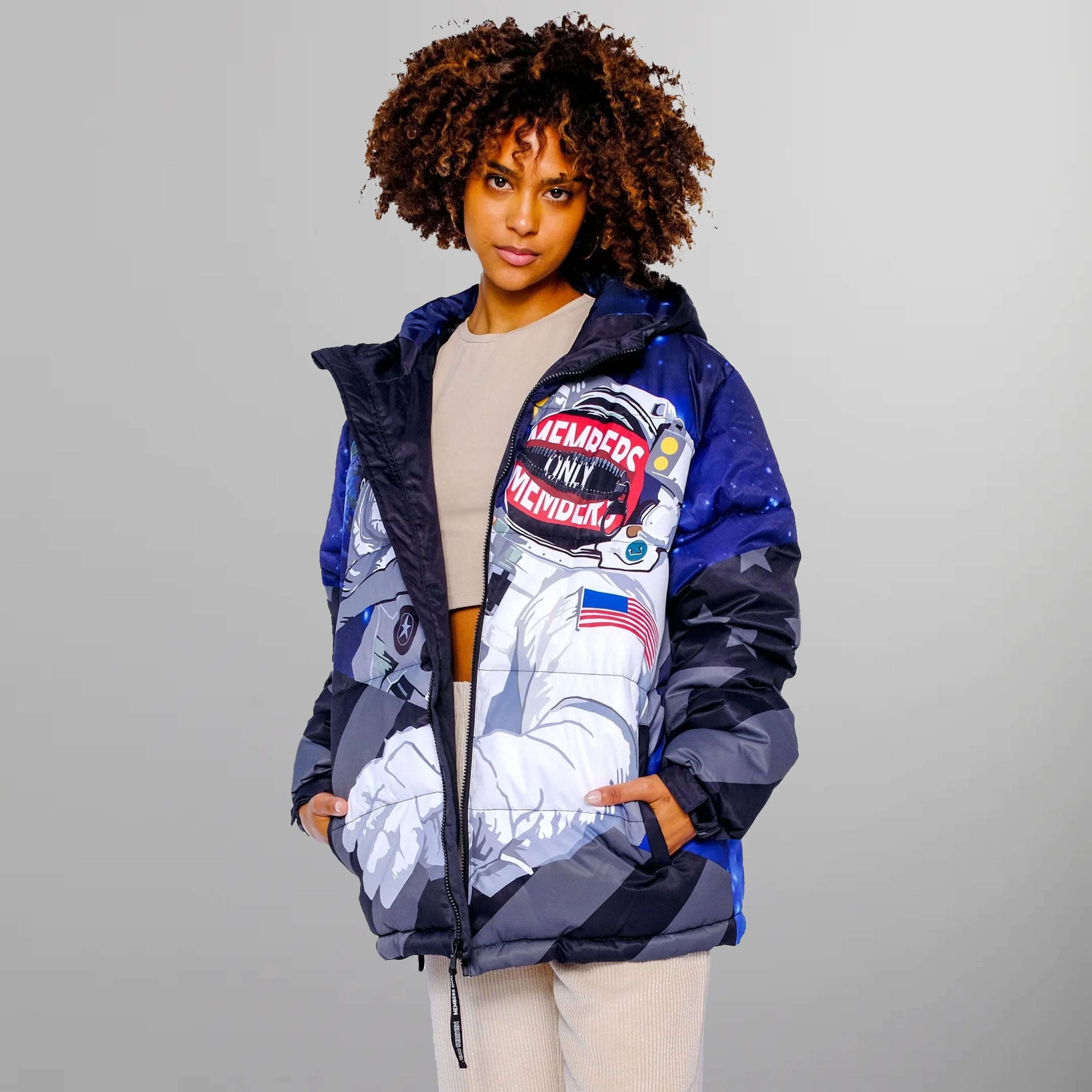 Women's Space Puffer Oversized Jacket - FINAL SALE Womens Jacket Members Only 