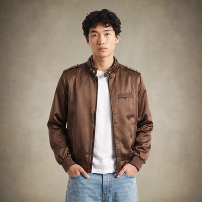 Men's Classic Satin Iconic Racer Jacket