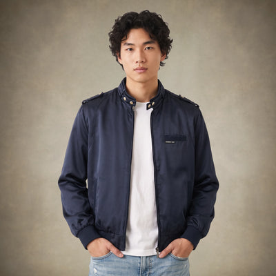 Men's Classic Satin Iconic Racer Jacket